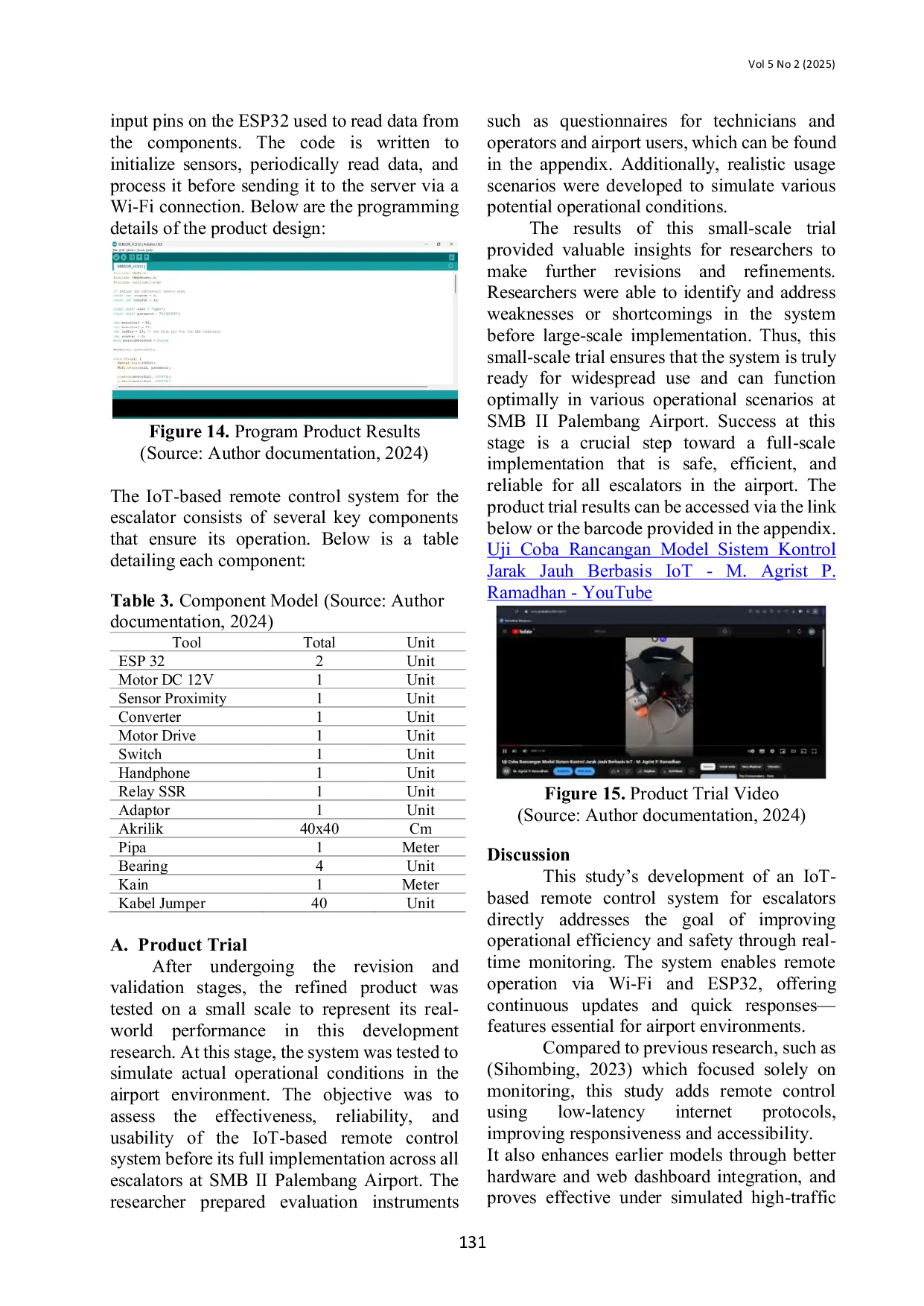 JURIS Design Of An IoT Based Long Distance Control System Model For Escalators At Airport