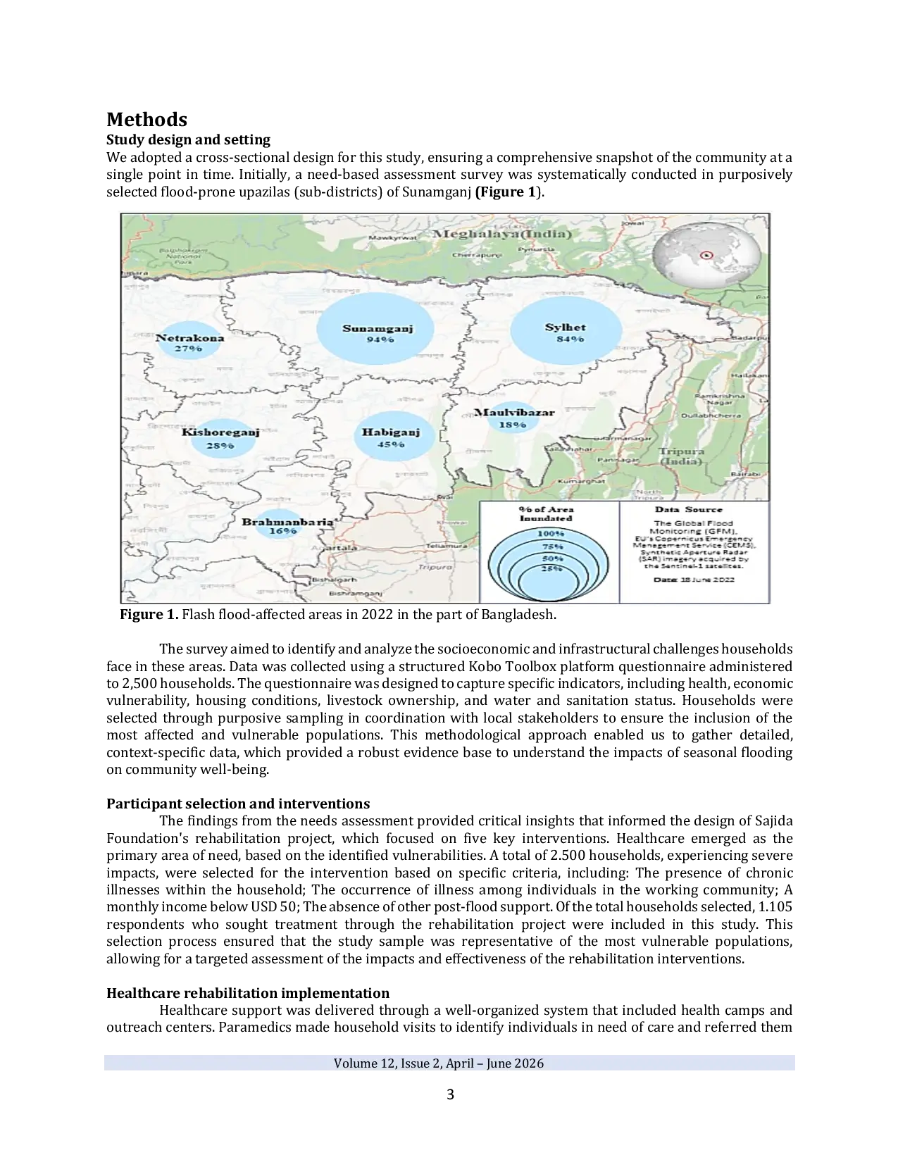 JURIS Healthcare In Crisis Accessibility Challenges For Flood Affected Rural Communities In Sunamganj District Of Bangladesh