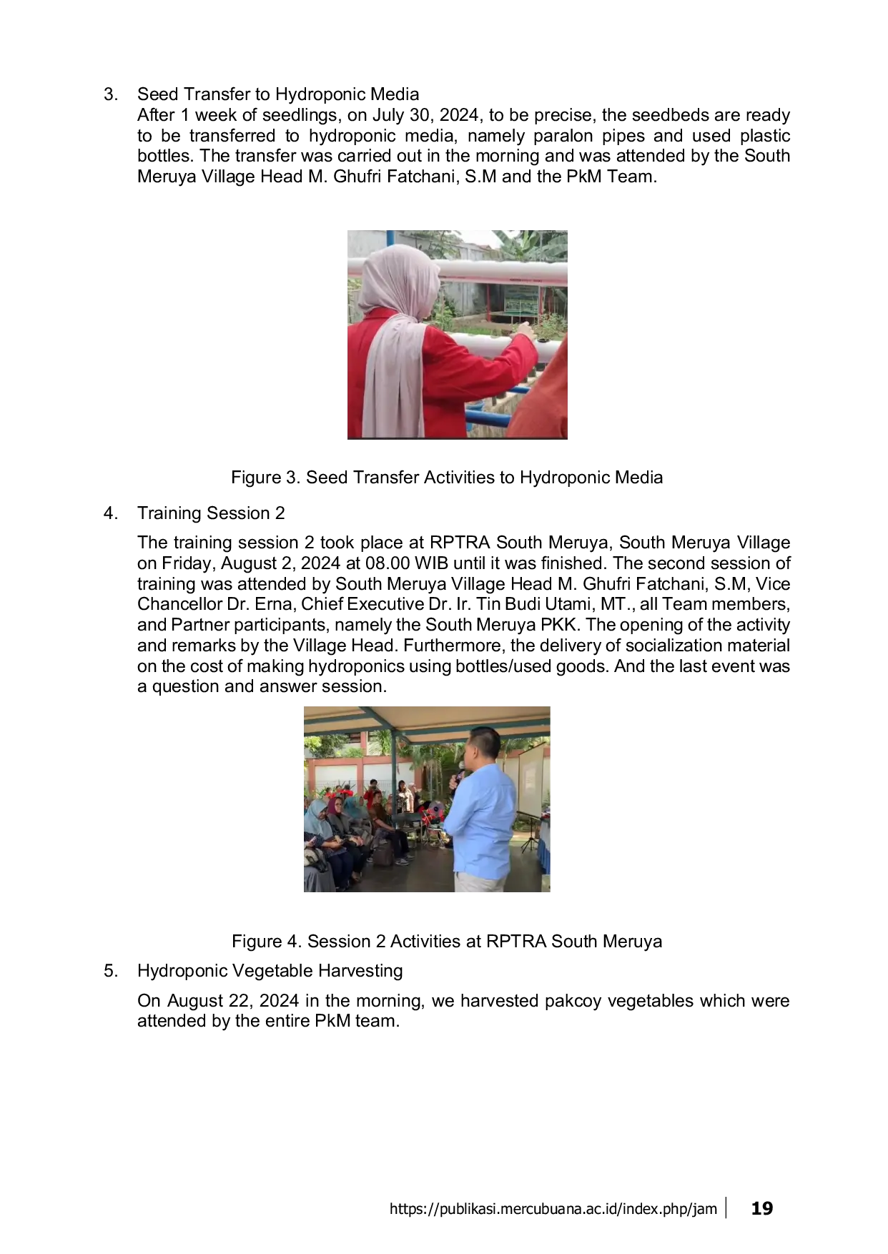 JURIS Peningkatan Kualitas Visual dan Ketahanan Ekonomi melalui Pemanfaatan Barang Bekas dengan Vertical Garden Hidroponik