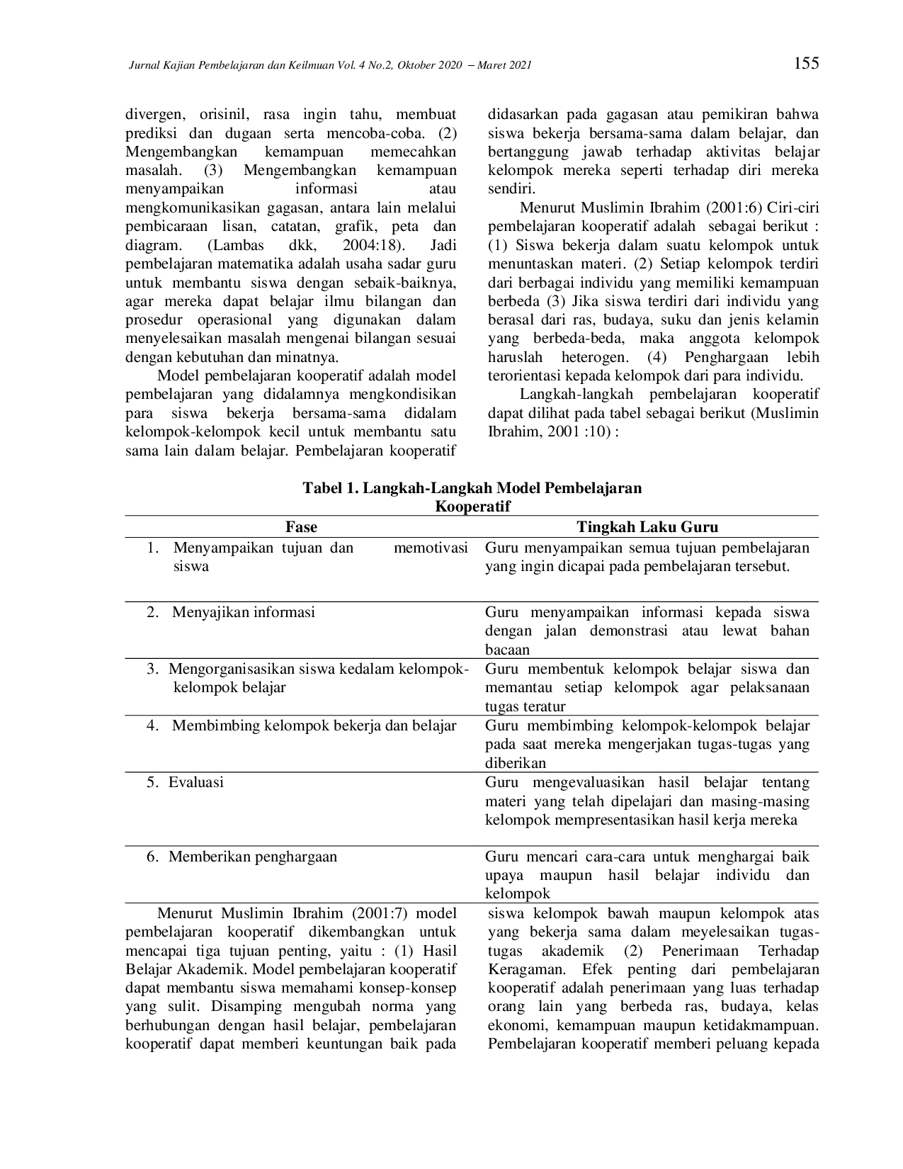 juris Penerapan Metode Kooperatif Tipe Team Assisted Individualization TAI untuk Meningkatkan Pemahaman Materi Operasi Hitung Bilangan Bulat di Sekolah Dasar