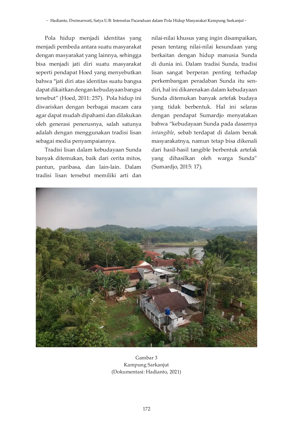 JURIS Intensitas Pacaduan dalam Pola Hidup Masyarakat Kampung Sarkanjut