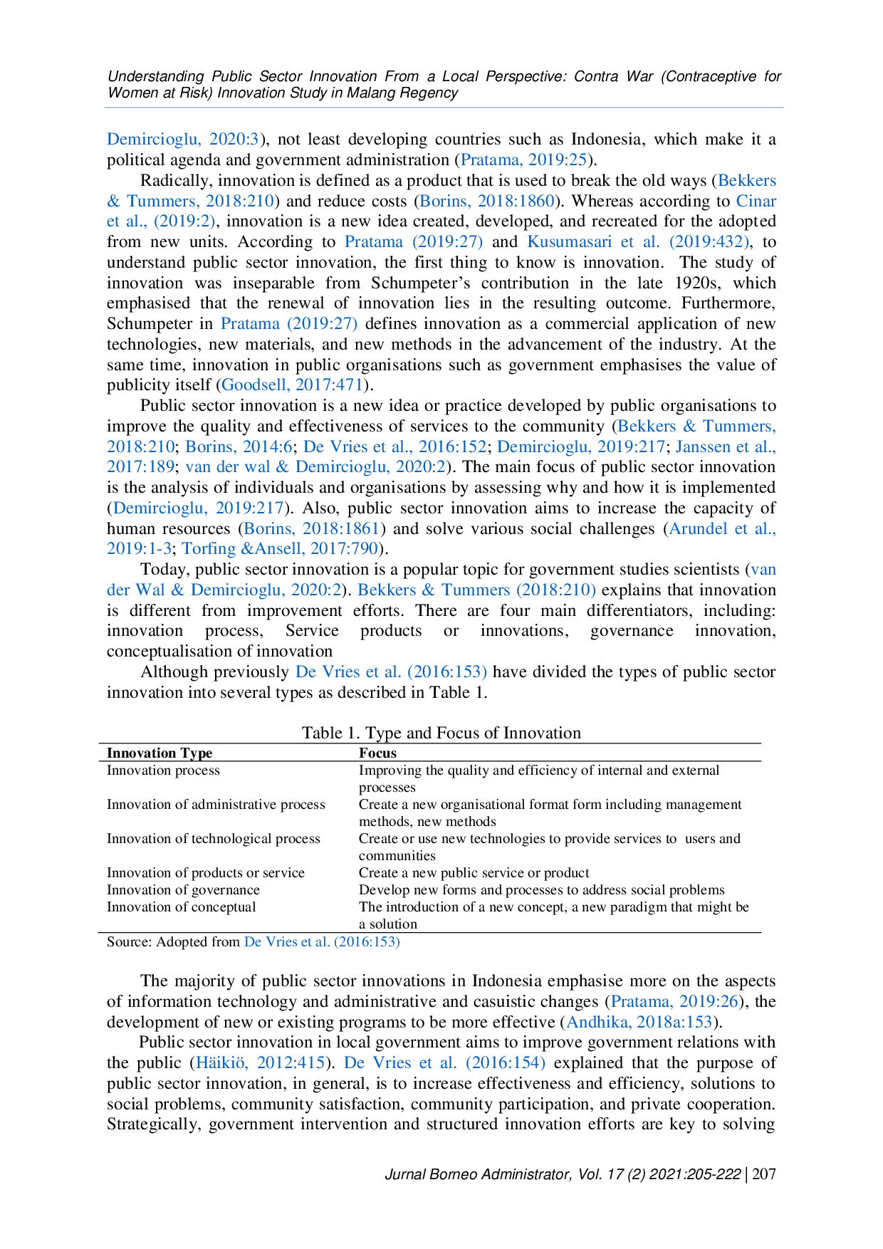 JURIS Understanding Public Sector Innovation from A Local Perspective Contra War Contraceptive for Women at Risk Innovation Study in Malang Regency