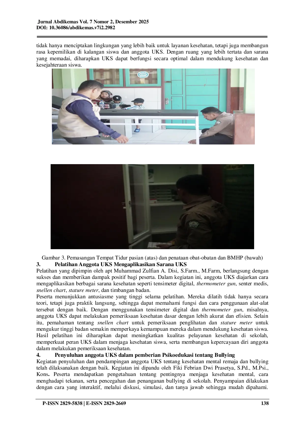 JURIS Revitalisasi UKS Guna Mewujudkan Sekolah Sehat di MTS Negeri Kepulauan Sula Ternate