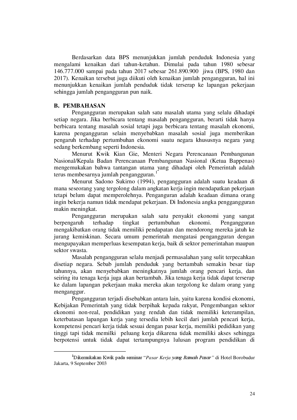 juris Faktor Faktor Yang mempengaruhi Pengangguran Dan Inflikasi Terhadap Indeks Pembangunan Di Indonesia