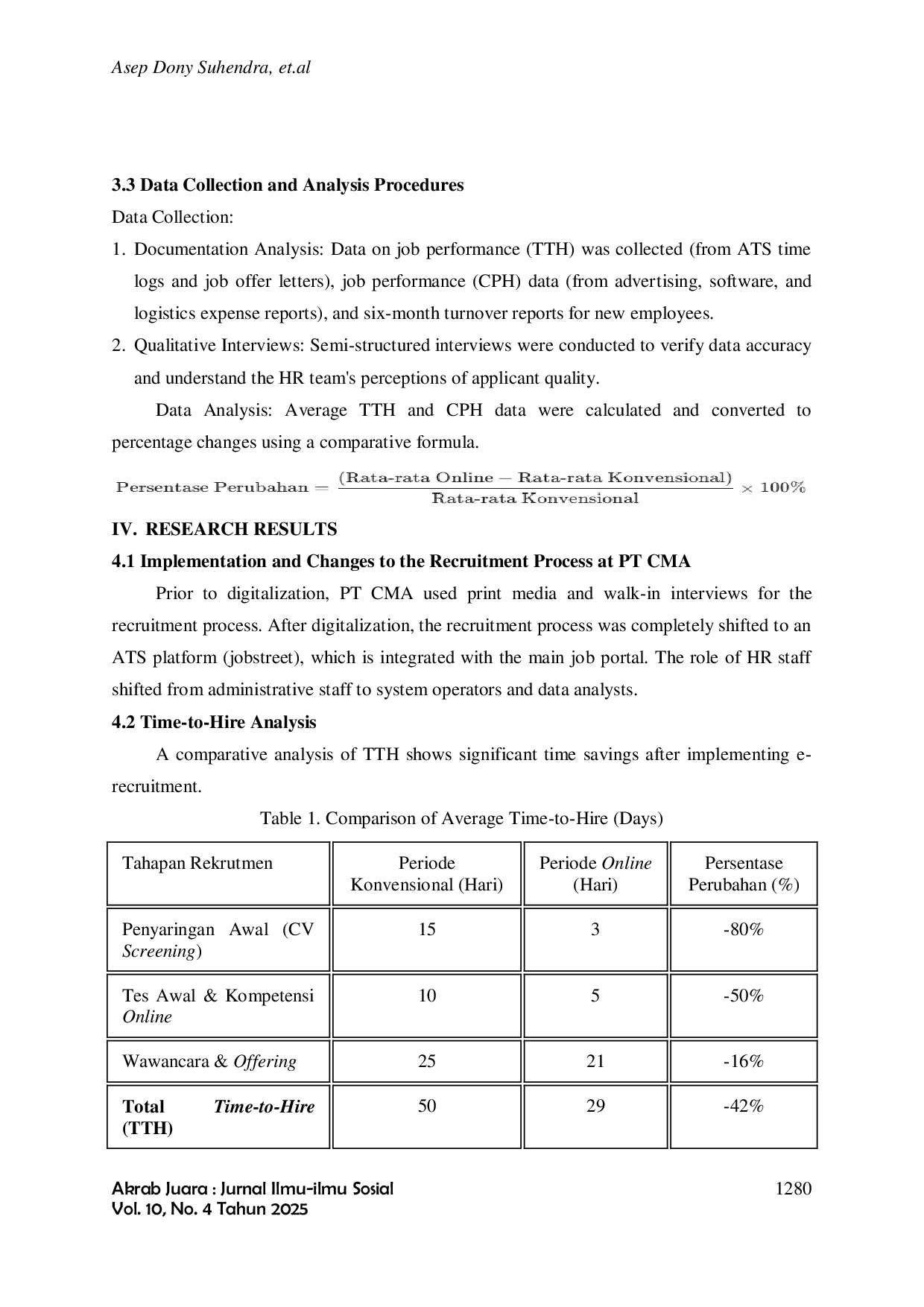 JURIS Studi Perbandingan Efektivitas E Rekrutmen Analisis Efisiensi Waktu dan Biaya Studi Kasus di PT Cipta Mulia Adinugraha