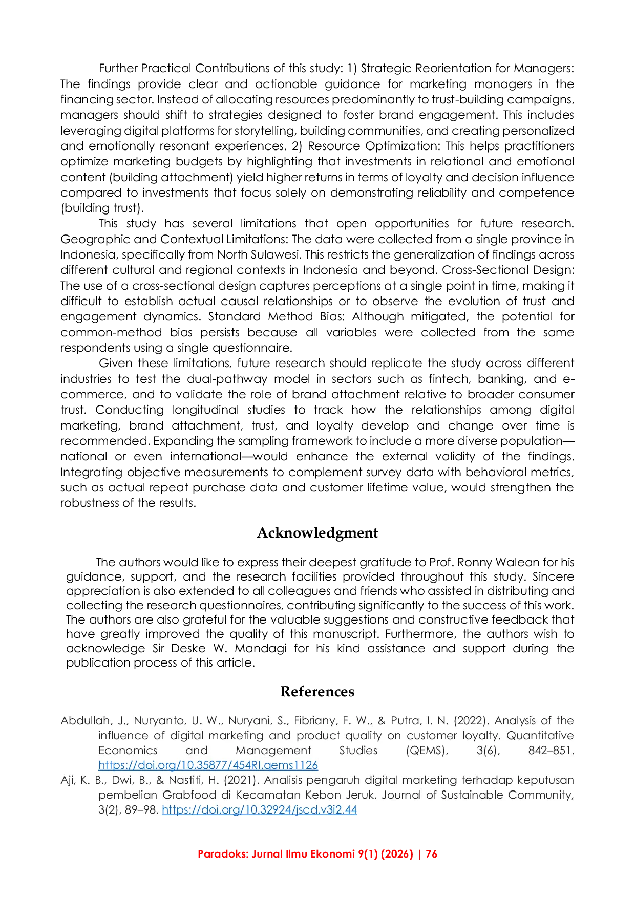 JURIS The Trust Paradox A Dual Pathway Analysis of Digital Marketing s Impacts on Consumer Loyalty and Consumer Decision