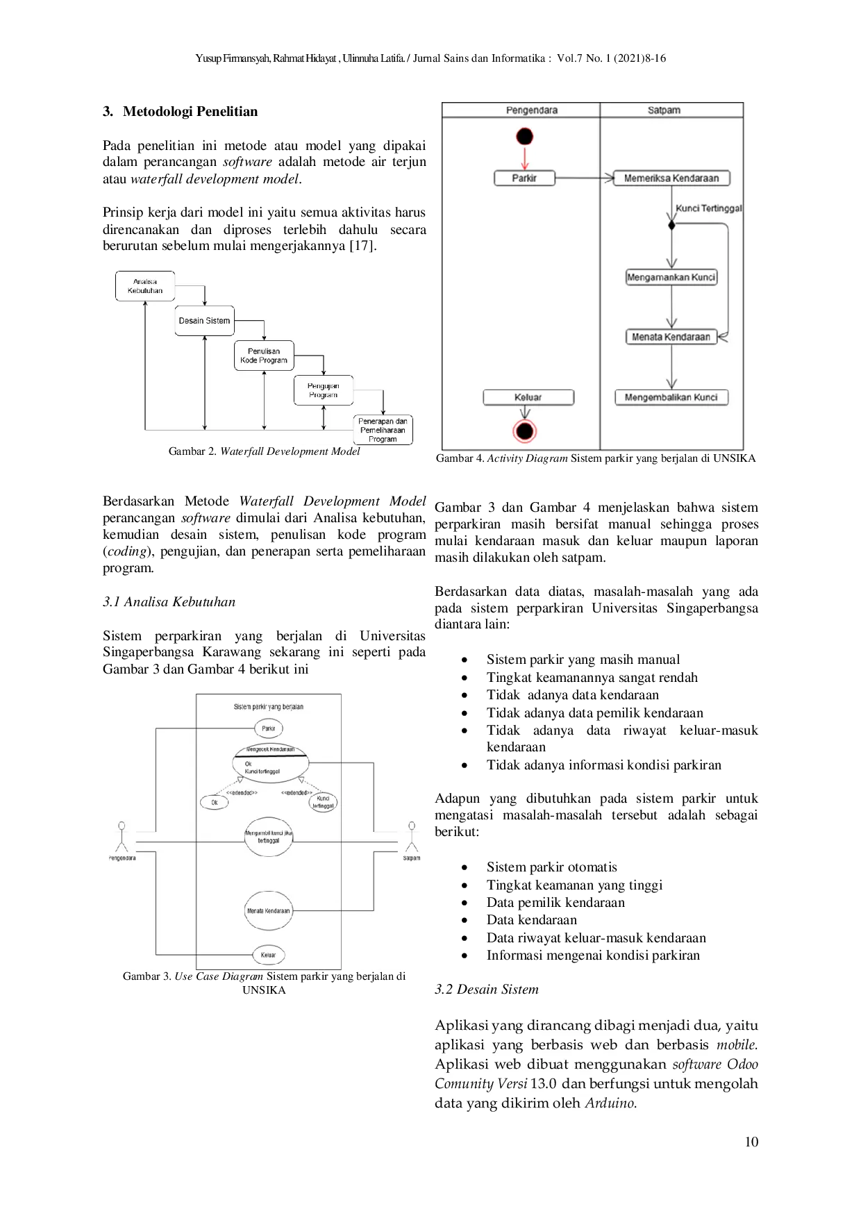 JURIS Perancangan Aplikasi Sistem Parkir Otomatis menggunakan ERP Odoo Berbasis Internet of Things