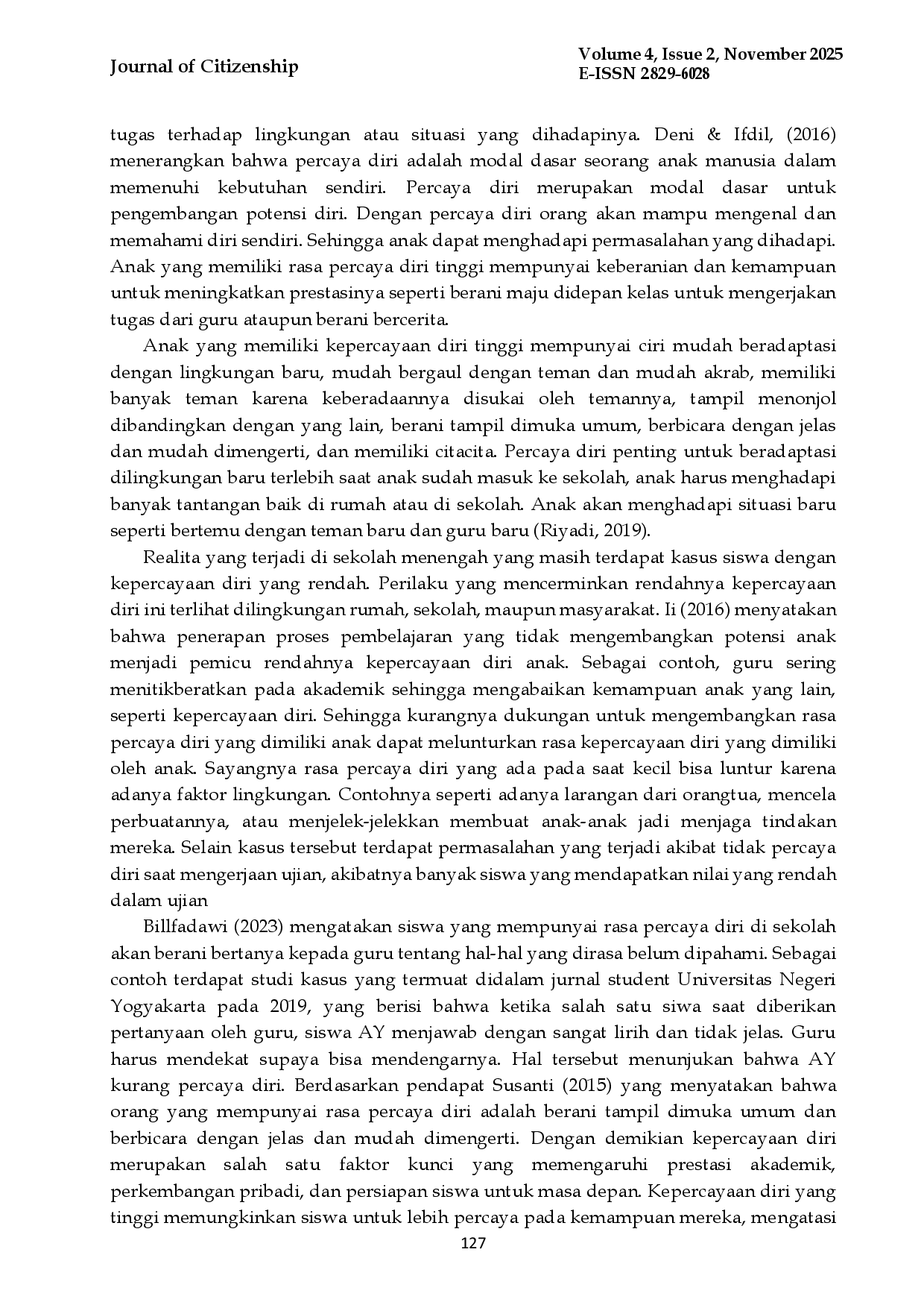 juris Kontribusi Soft Skill dalam Mengembangkan Kepercayaan Diri Siswa