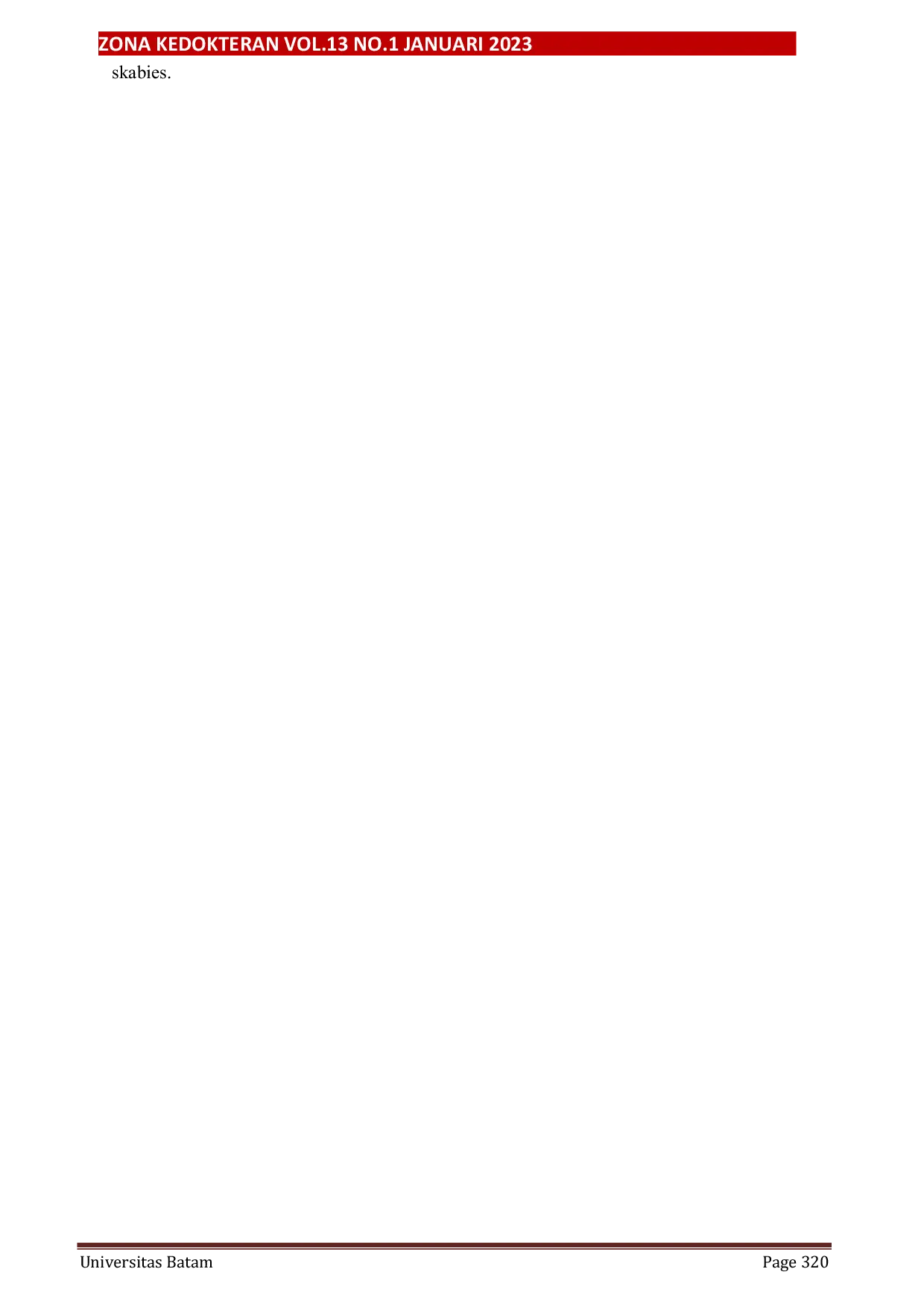 JURIS Faktor Faktor Yang Mempengaruhi Kejadian Skabies Di Pondok Pesantren Darul Falah Kota Batam