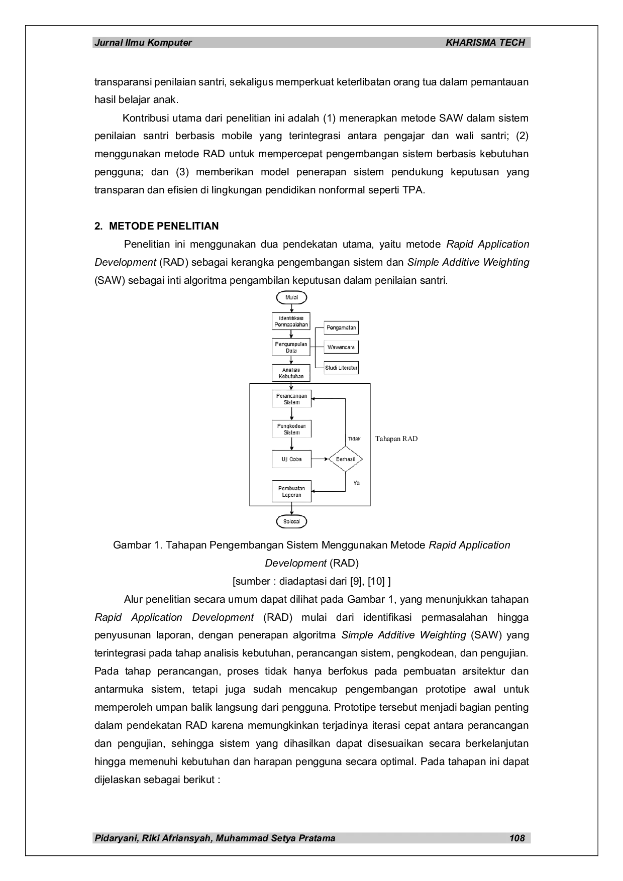 JURIS Implementasi Metode Simple Additive Weighting pada Sistem Penilaian Santri TPA Nurul Ihsan