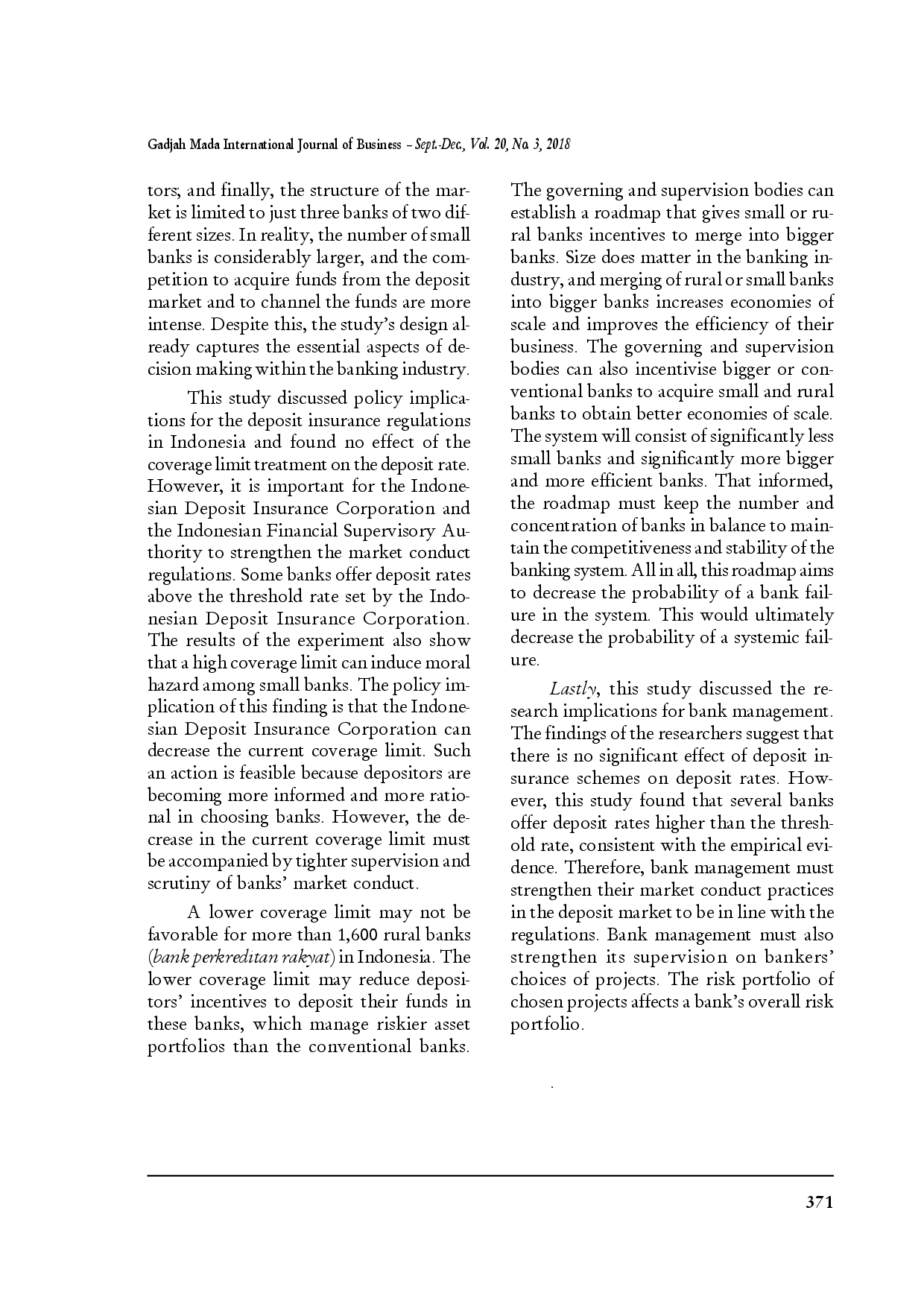 juris Does a Deposit Insurance Scheme Induce Moral Hazard among Bankers Evidence from an experiment with bankers