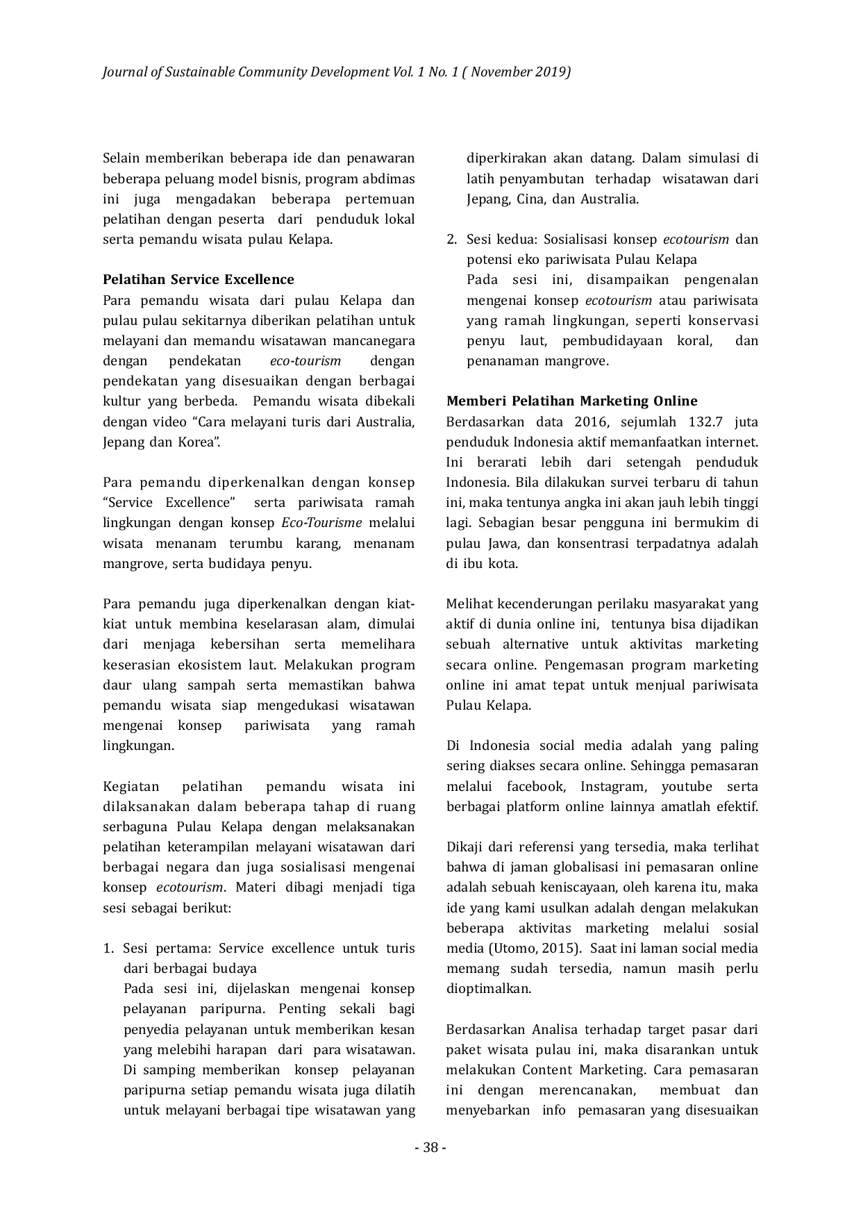 JURIS Pendekatan Green Eco Tourism Berbasis Budaya dalam Memajukan Pariwisata Bahari