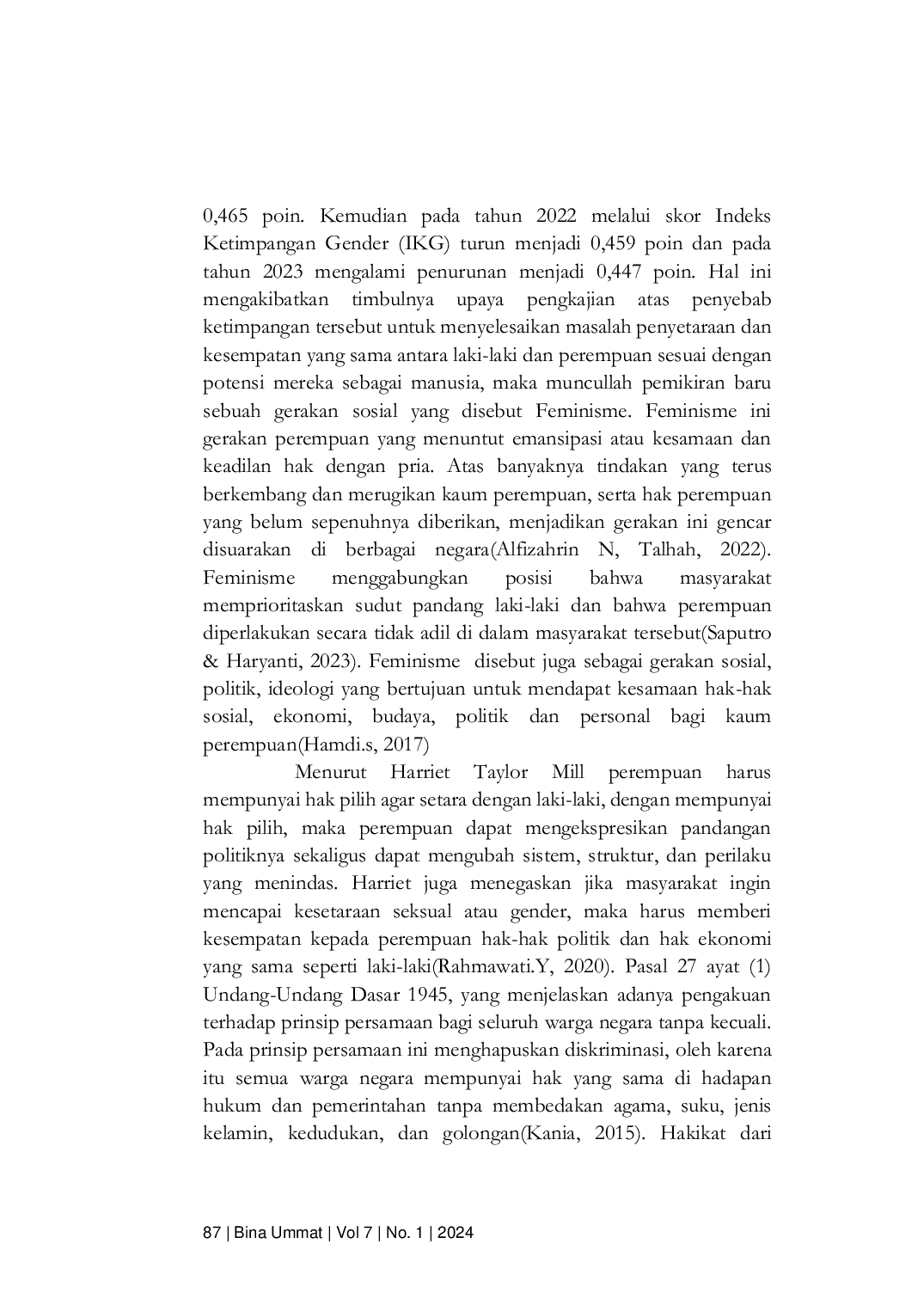 JURIS Feminisme Menurut Pandangan Muhammadiyah