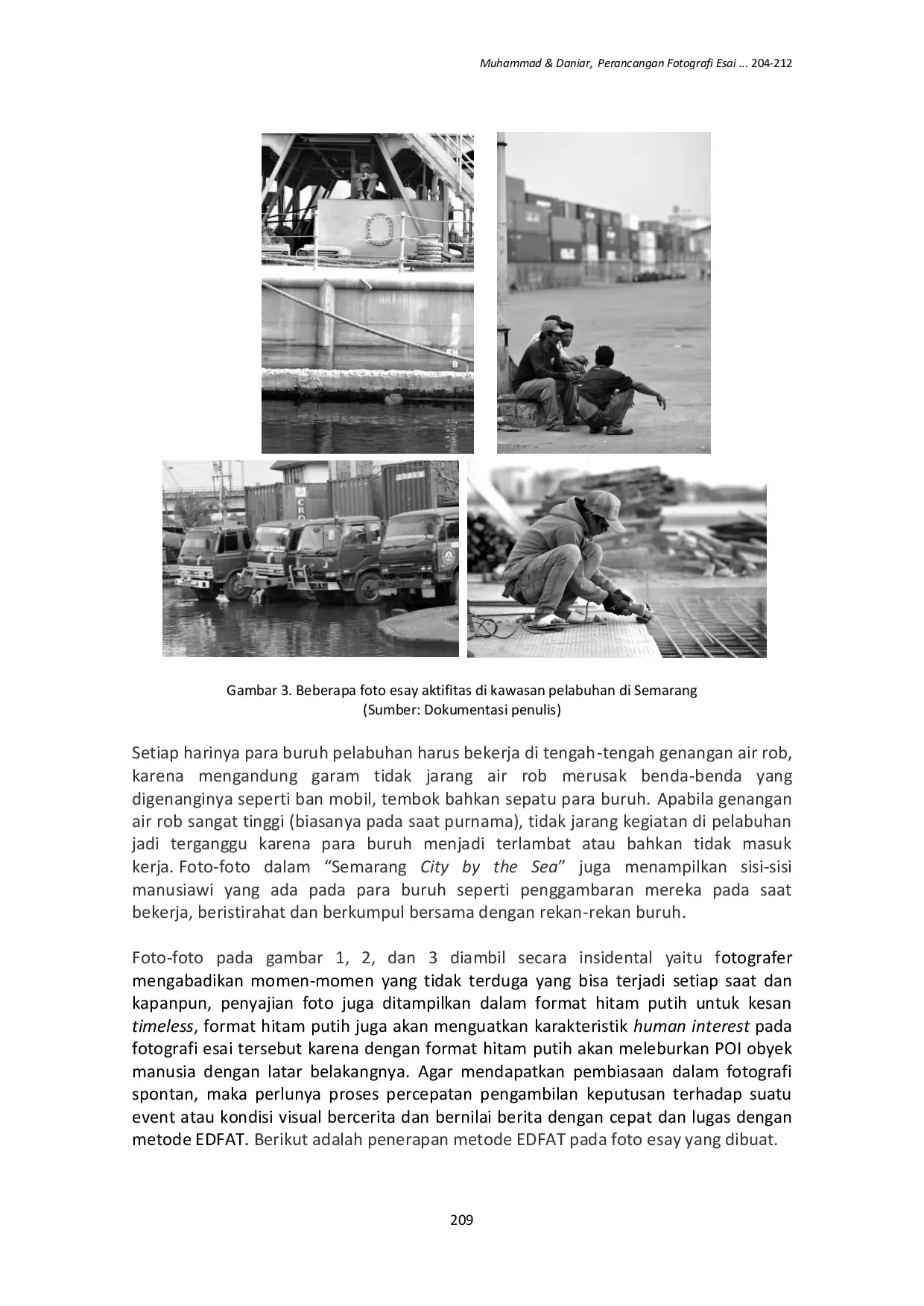 JURIS Perancangan Fotografi Esai Semarang City By The Sea dengan Pendekatan Edfat