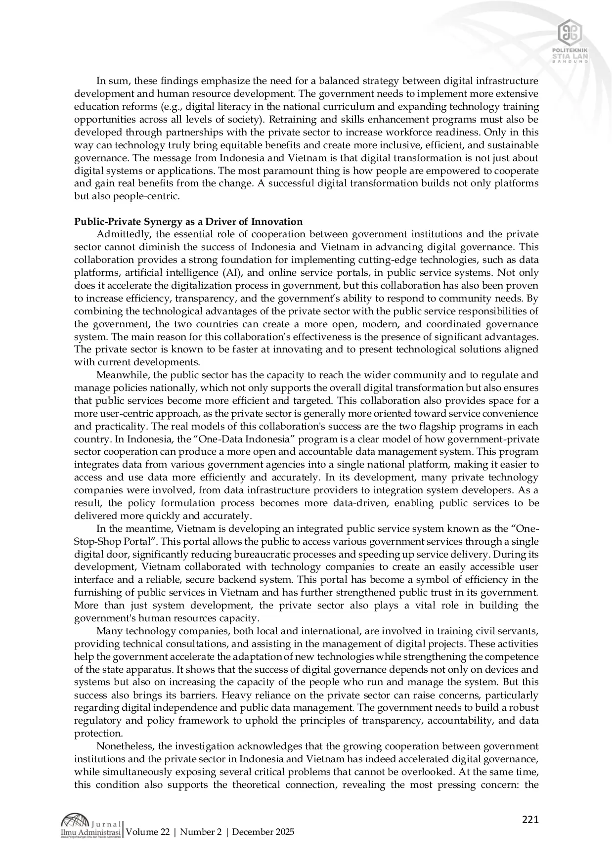 JURIS Driving Innovation Nexus From Indonesia And Vietnam Transforming E Governance The