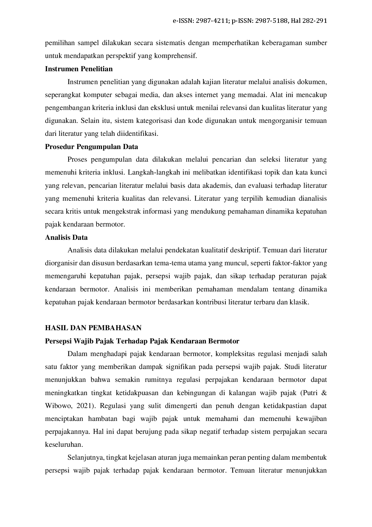 juris Dinamika Kepatuhan Pajak Kendaraan Bermotor Pendekatan Kualitatif Dalam Mengeksplorasi Persepsi Dan Sikap Wajib Pajak