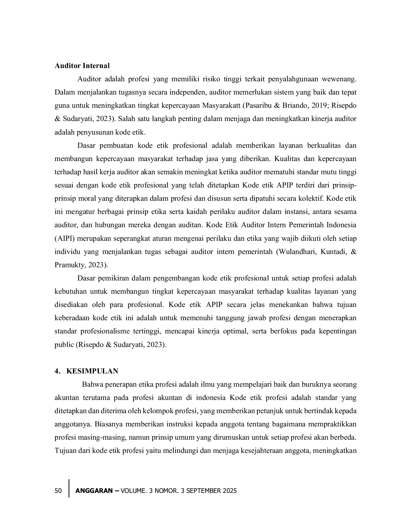 JURIS Penerapan Kode Etik terhadap Profesi Akuntan di Indonesia