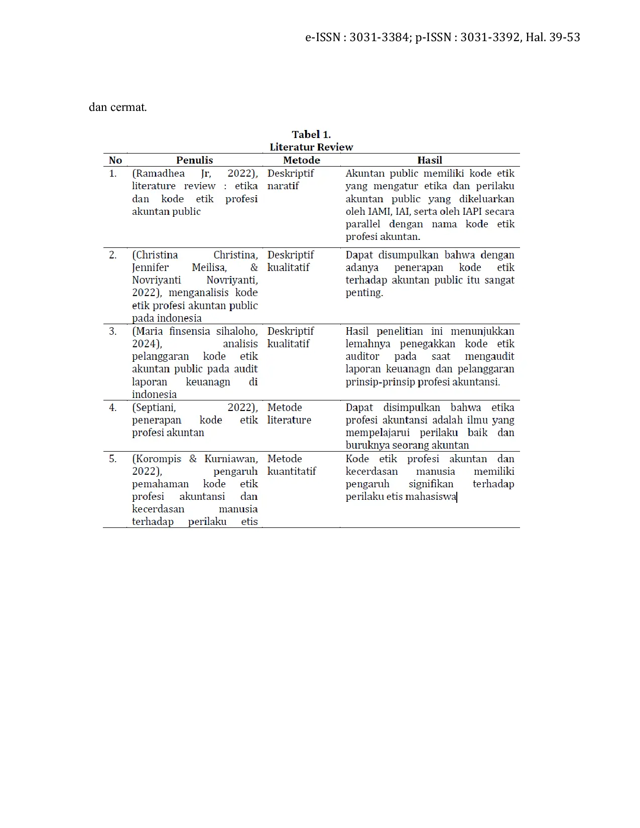 JURIS Penerapan Kode Etik terhadap Profesi Akuntan di Indonesia