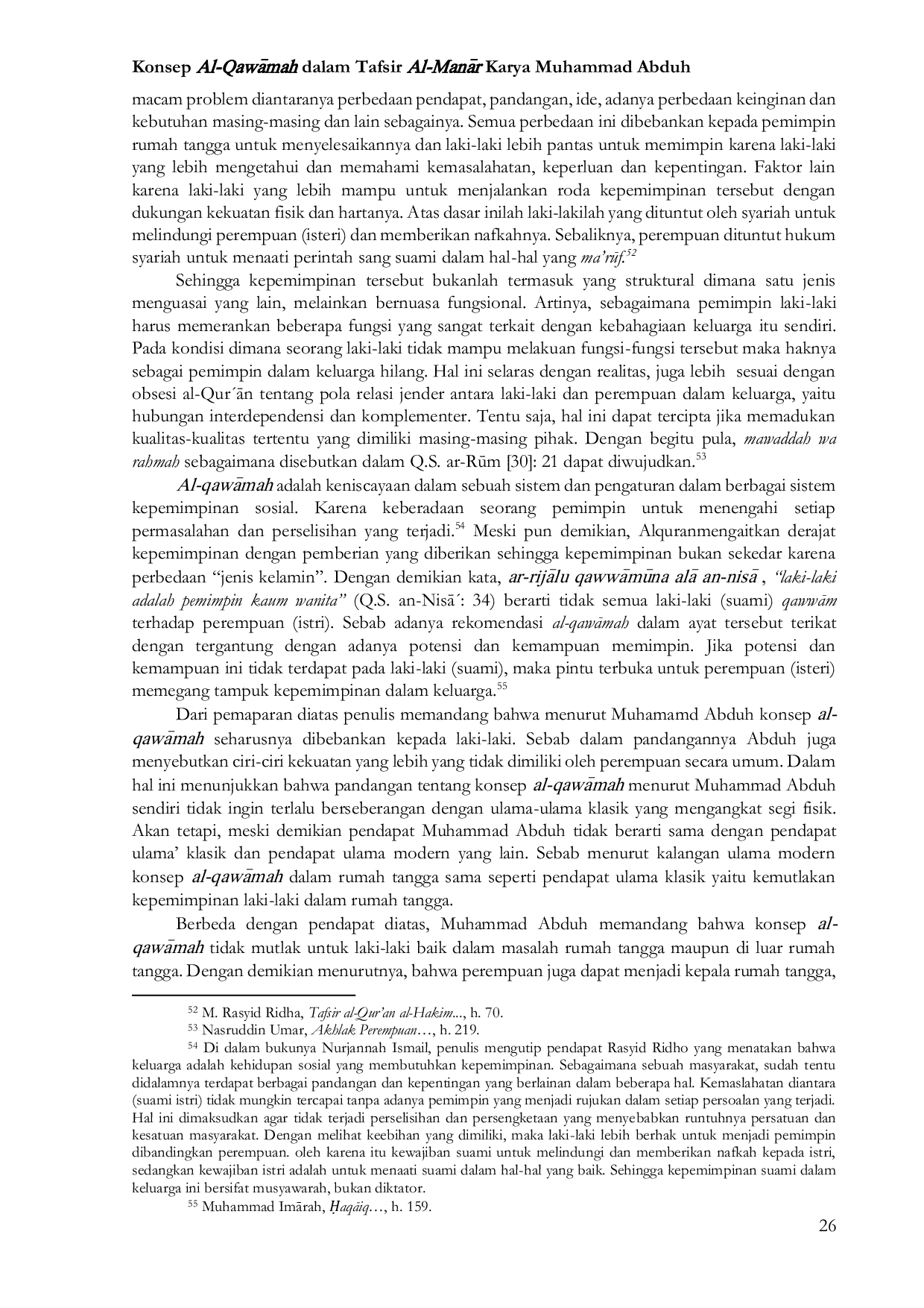 JURIS Konsep Al Qawa mah Dalam Tafsir Al Mana r Karya Muhammad Abduh