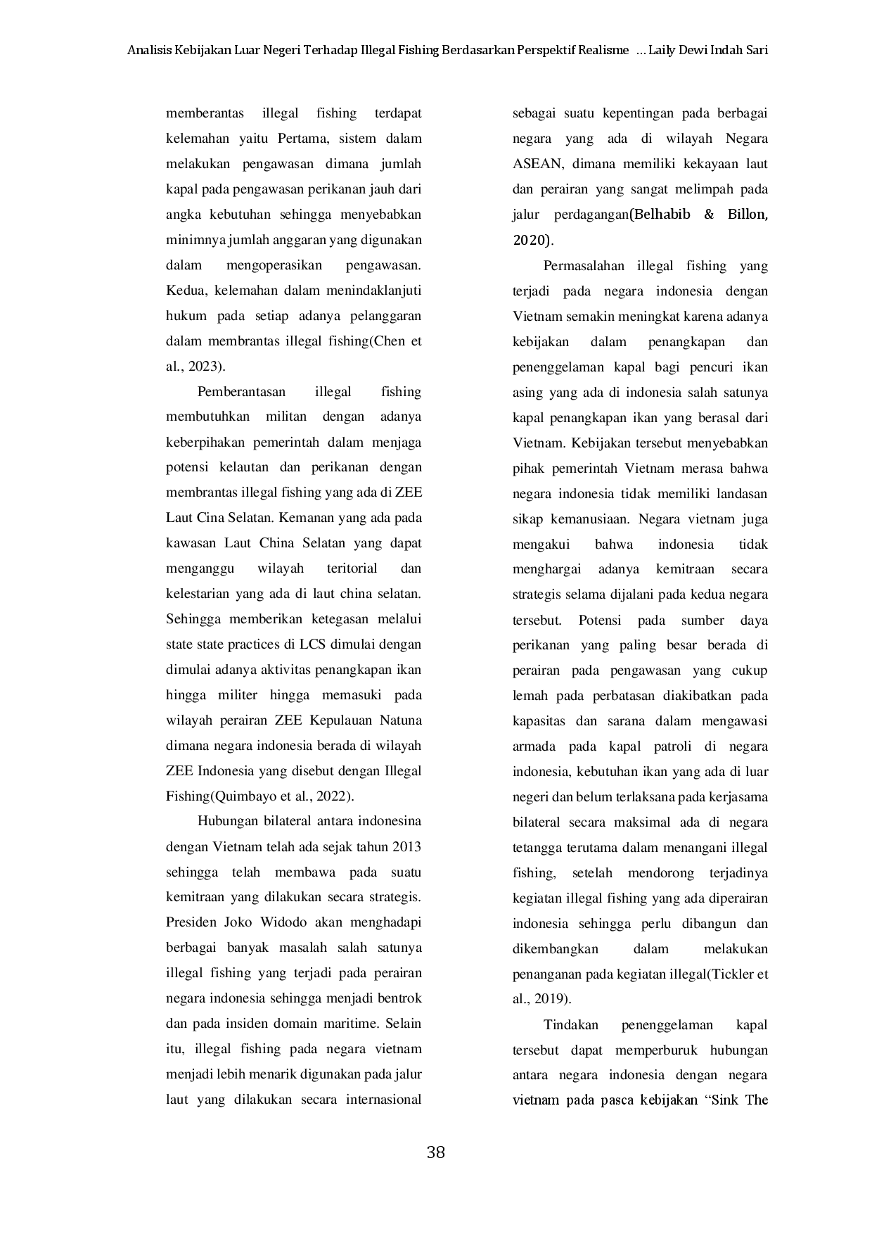 juris Analisis Kebijakan Luar Negeri Terhadap Illegal Fishing Berdasarkan Perspektif Realisme