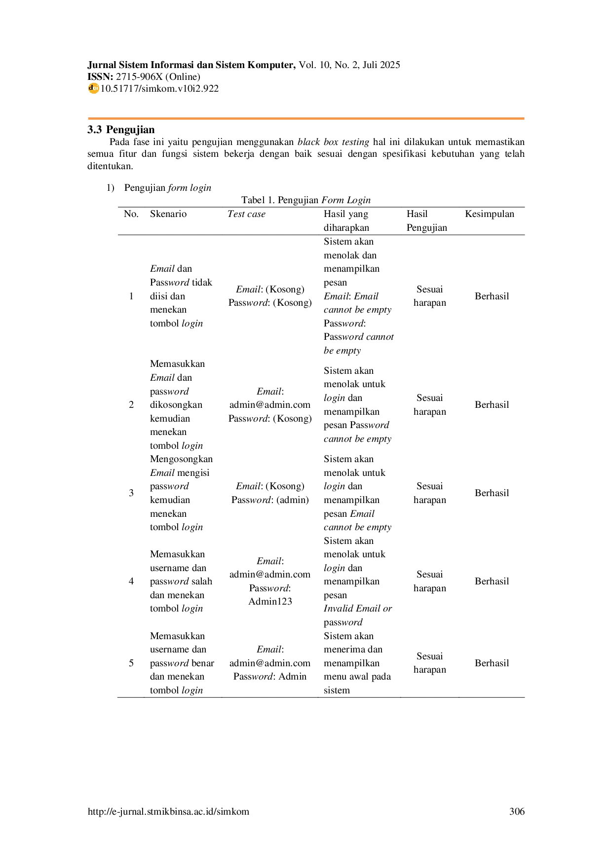 JURIS Implementasi Sistem Informasi Manajemen Kontrak Beauty Advisor Berbasis Web Pada PT Sinergi Global Servis