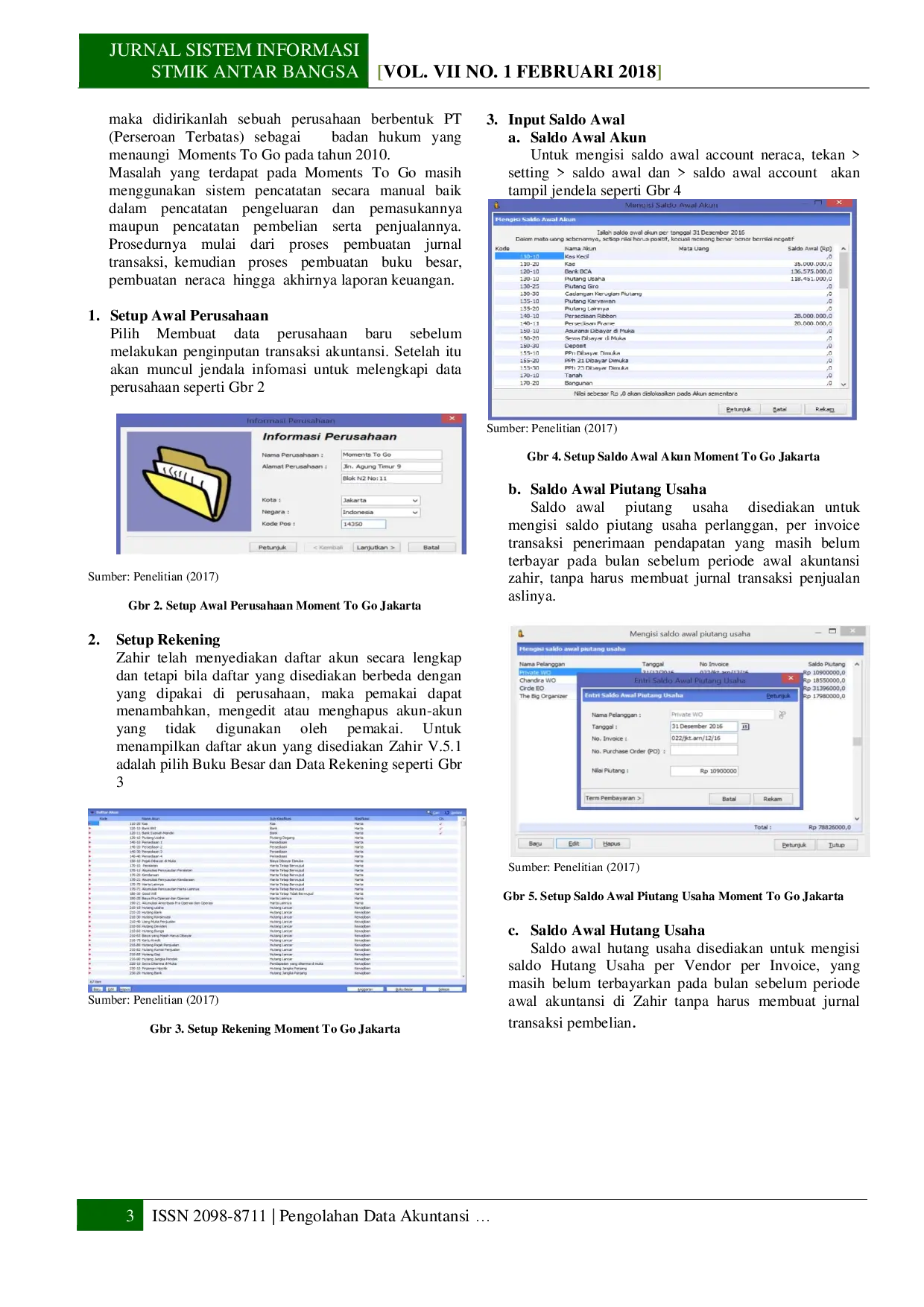 juris Pengolahan Data Akuntasi pada Moment to Go Menggunakan Aplikasi Zahir Accounting Versi 5 1