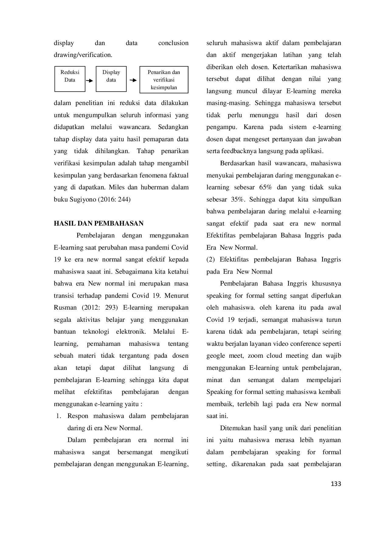 JURIS Efektivitas Pembelajaran E Learning Di Era New Normal