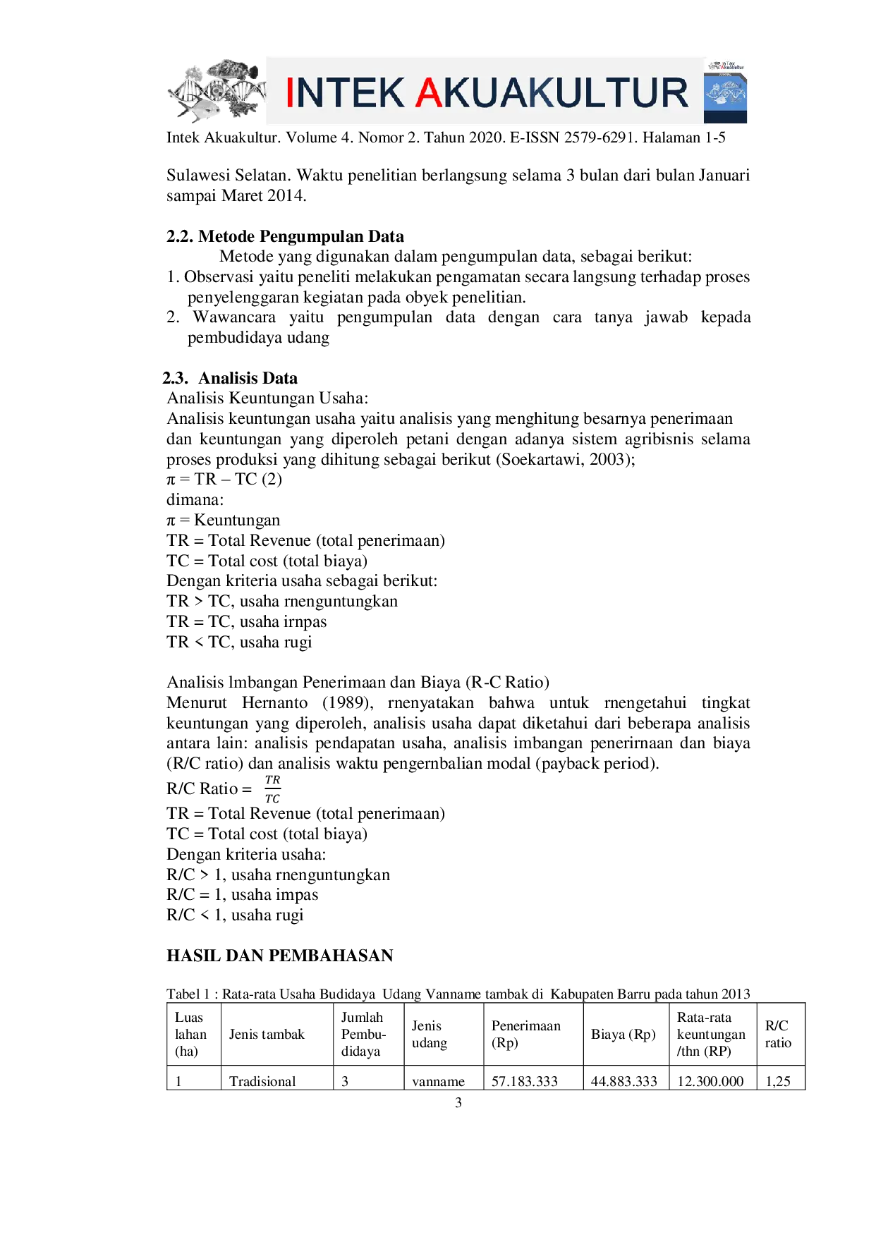 JURIS Shrimp Cultivation Business in Barru District