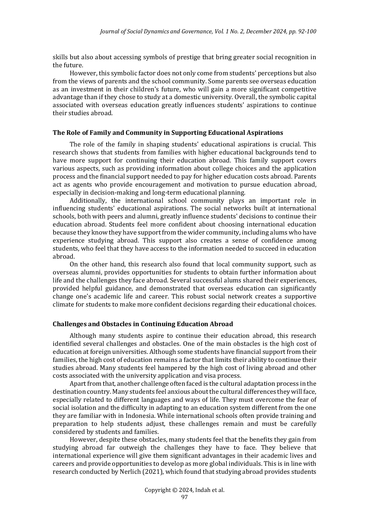 JURIS Cultural and Symbolic Capital in the Educational Aspirations of International School Students