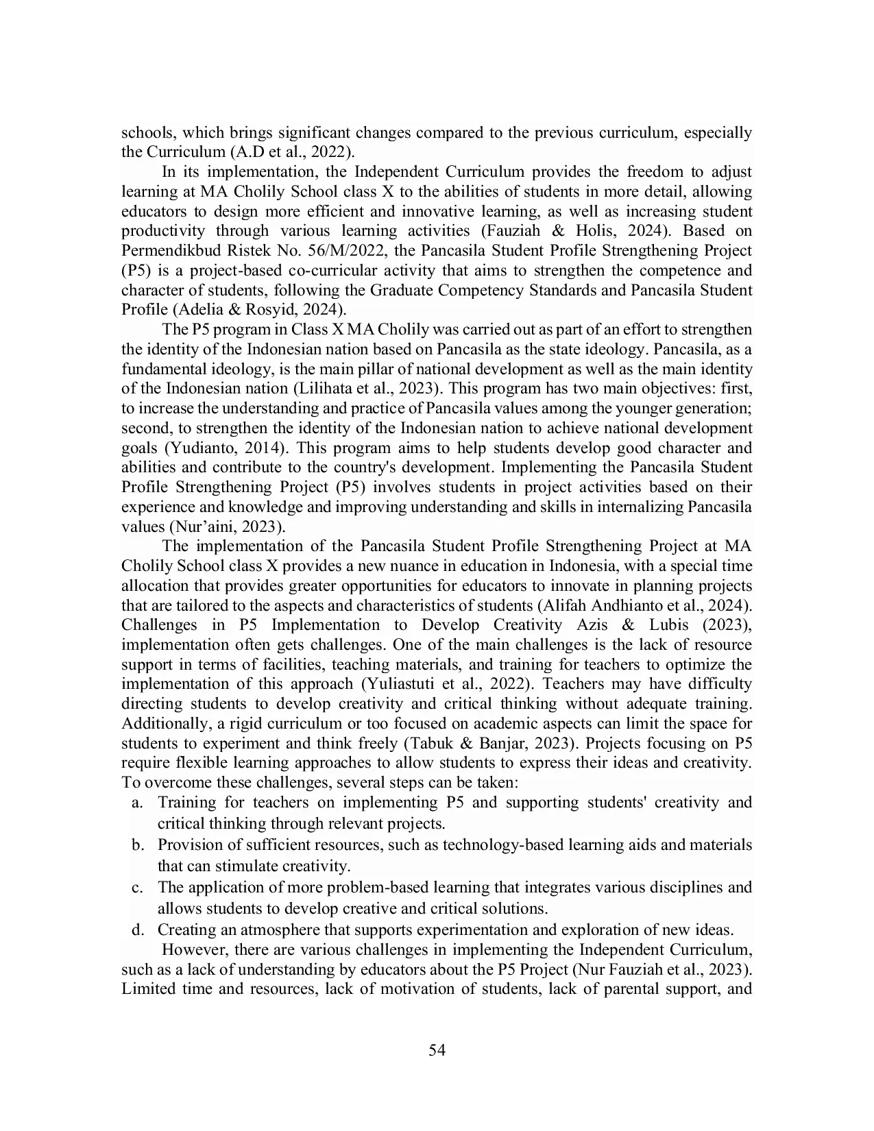 JURIS Bridging 21st Century Skills And Pancasila Values Insights From The Implementation Of The P5 Project In Indonesian Education