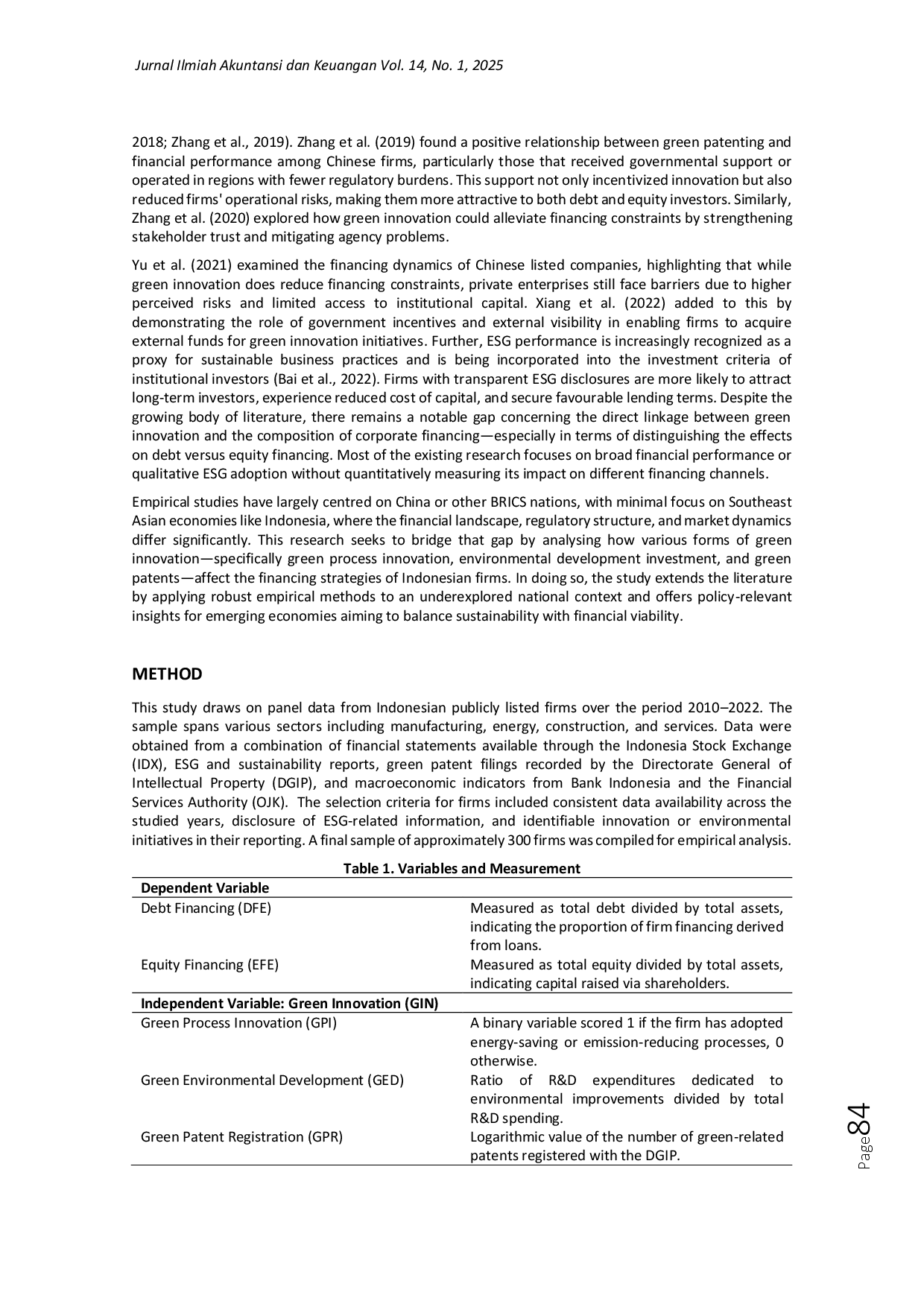 JURIS How Firms in Prospectives BRICS Economies Develop Green Innovations for Corporate Financing