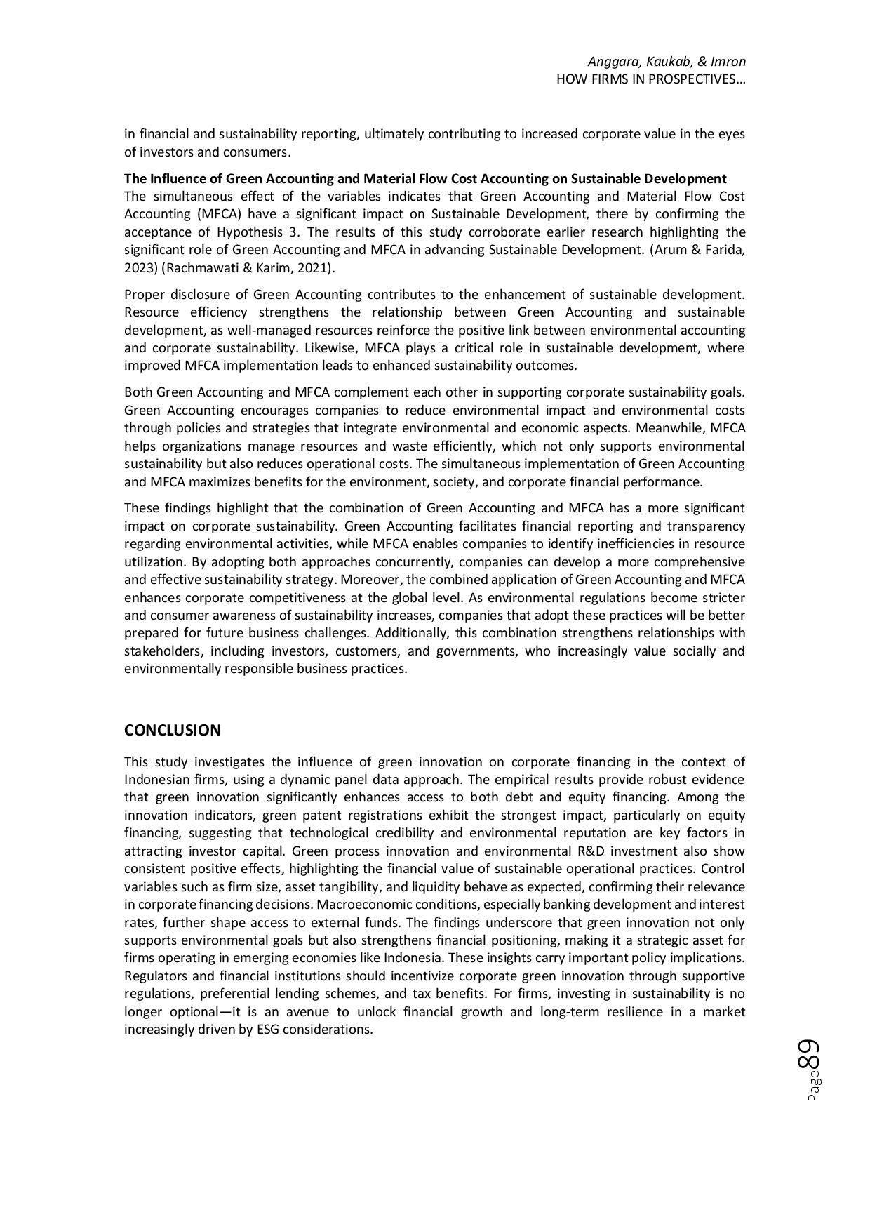 JURIS How Firms in Prospectives BRICS Economies Develop Green Innovations for Corporate Financing