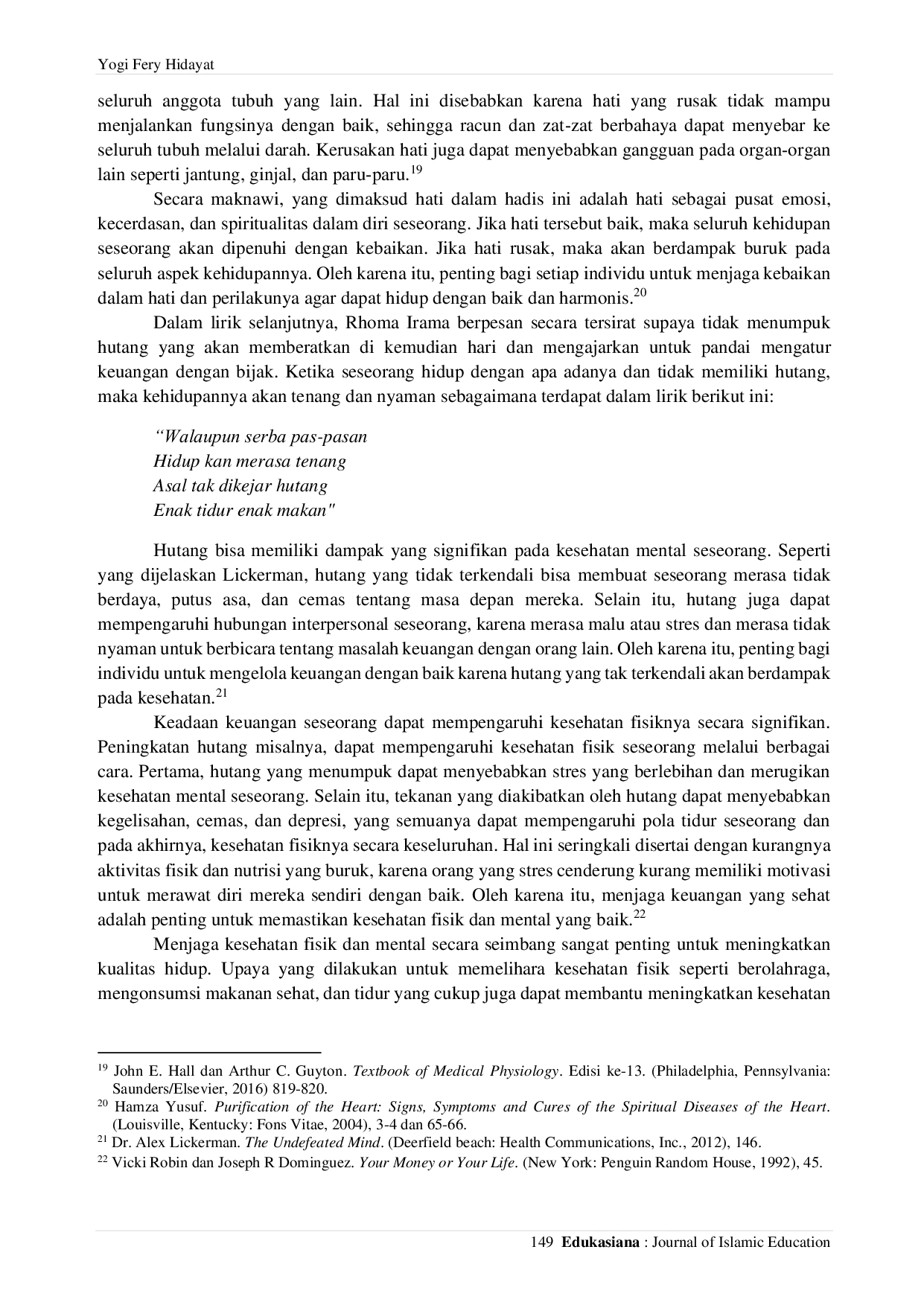 JURIS Nilai Pendidikan Karakter Dalam Lirik Lagu Gali Lobang Tutup Lobang Karya Rhoma Irama Sebuah Analisis Konten