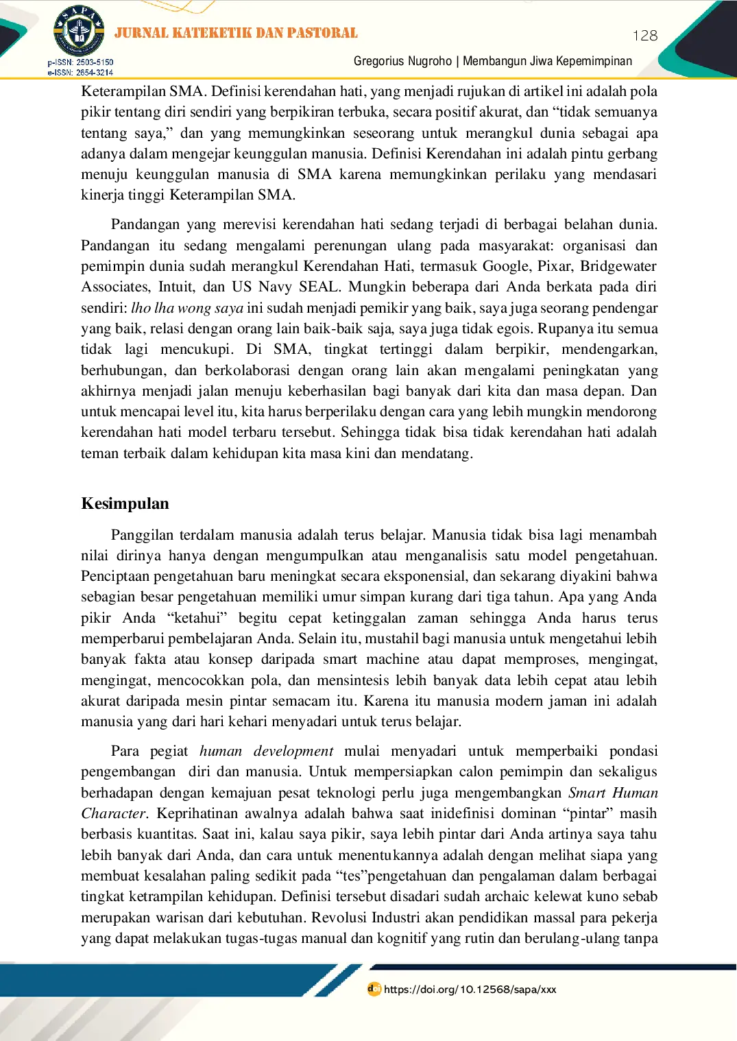 JURIS Membangun Jiwa Kepemimpinan Gereja Muda Peluang Pendidikan Dan Pelayanan Pastoral Digital Di Era Covid 19