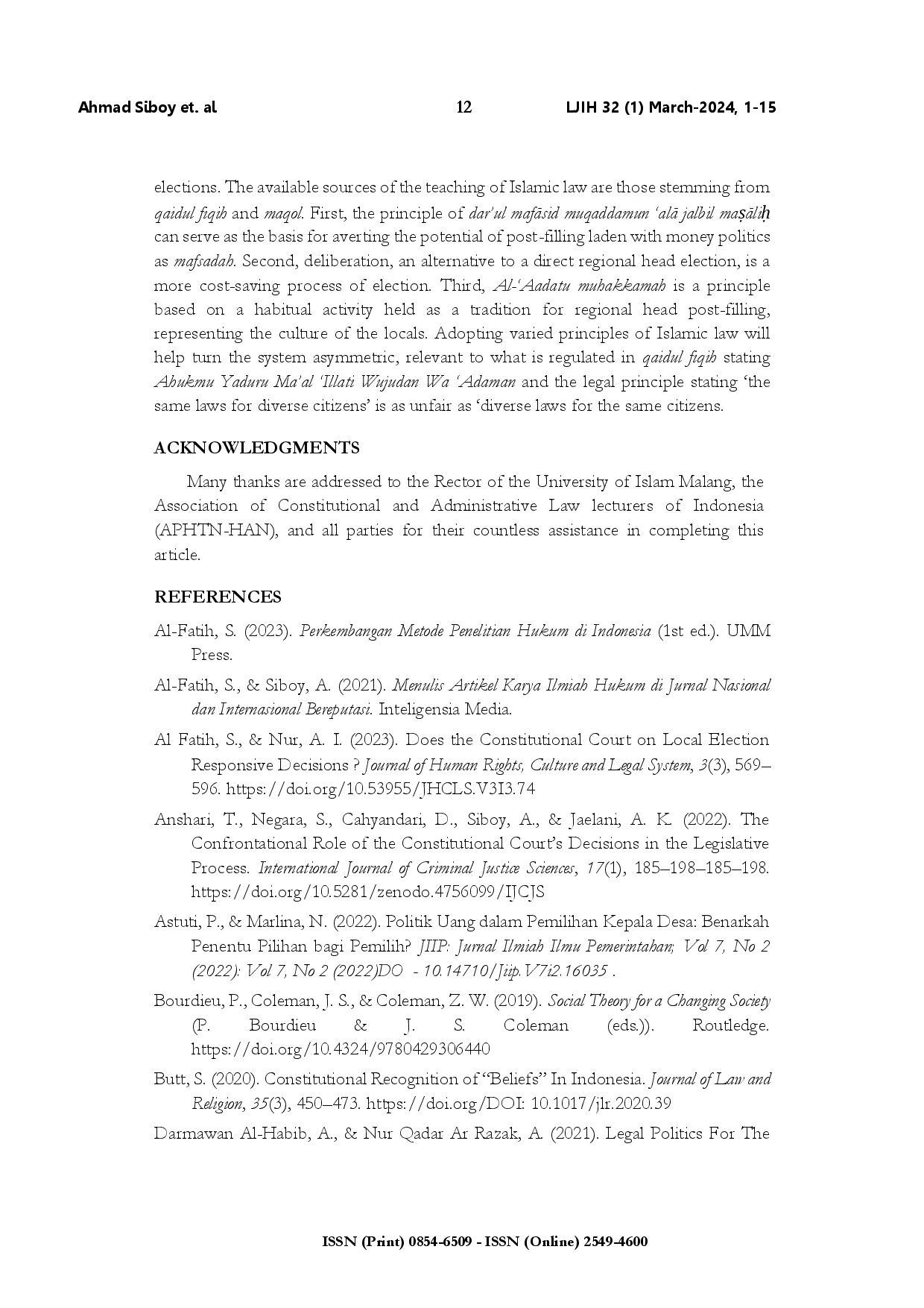 juris The Islamic Law based design of regional head post filling