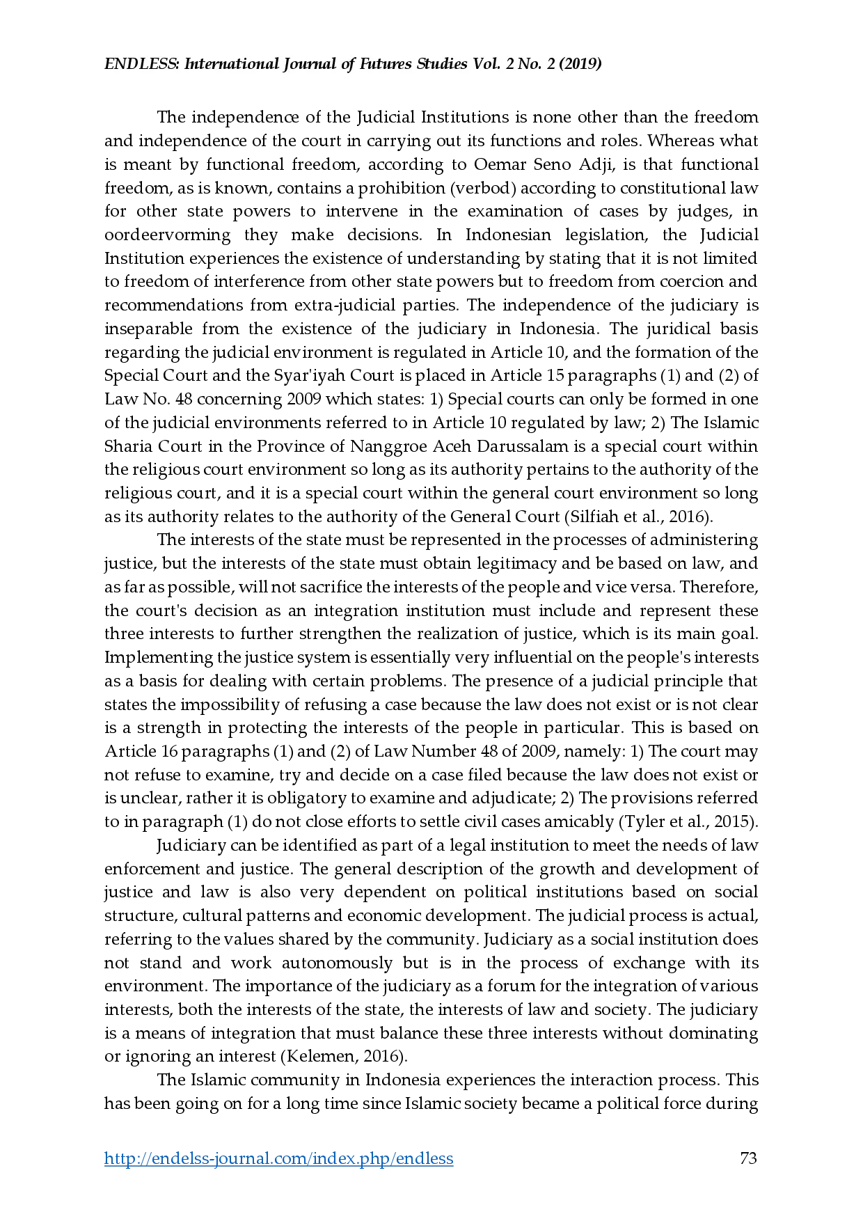 juris Islamic Law Enforcement Through Religious Courts in Indonesia