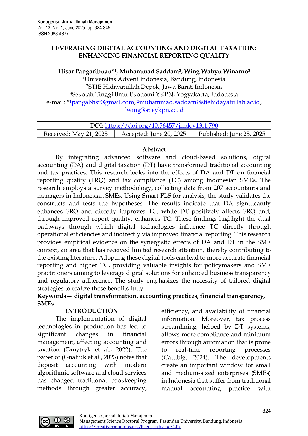 JURIS Leveraging Digital Accounting and Digital Taxation Enhancing Financial Reporting Quality
