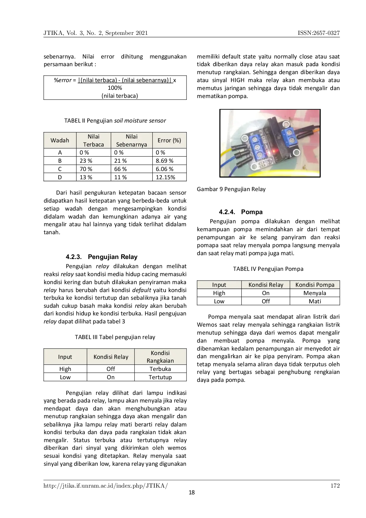 JURIS Implementasi Internet of Things IoT untuk Pengawasan dan Penyiraman Otomatis pada Budidaya Cacing Tanah dengan Protokol MQTT