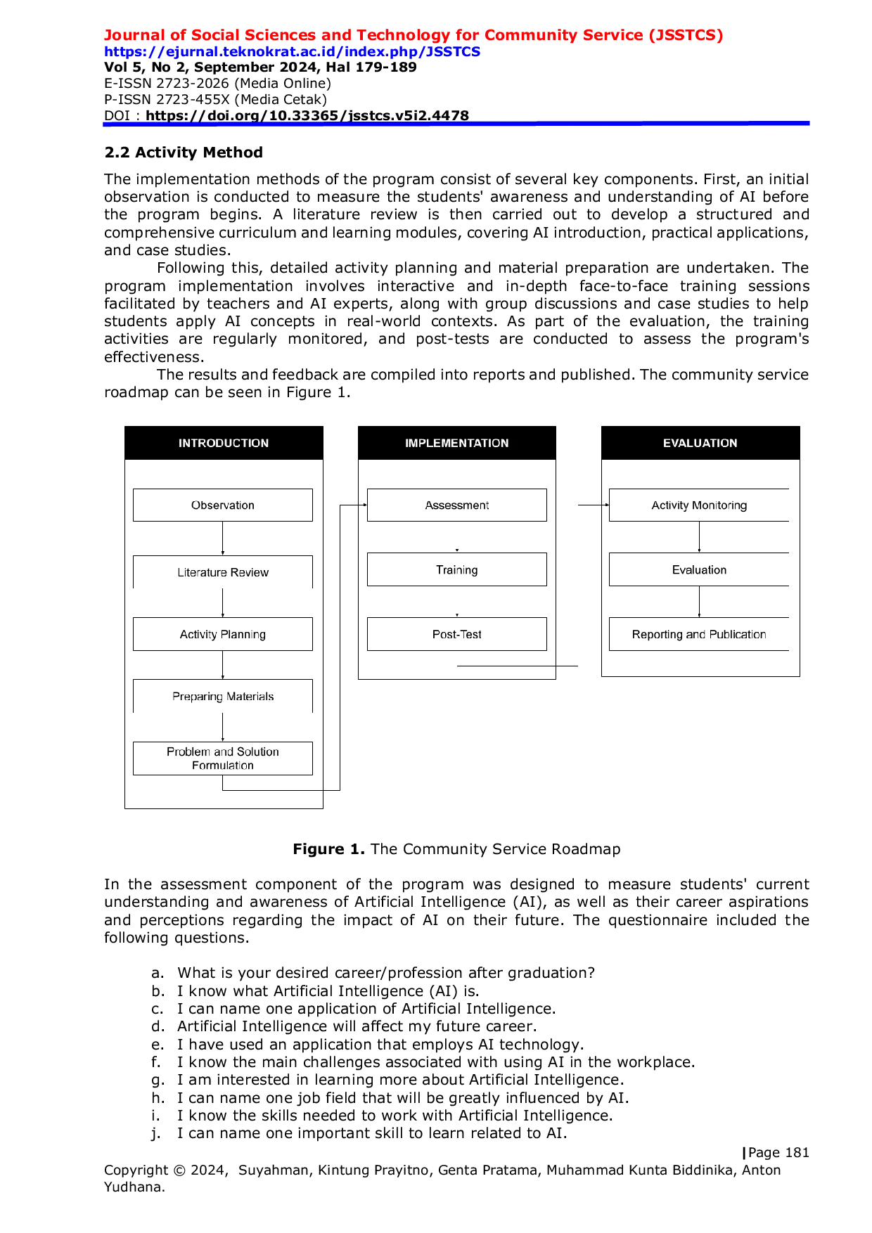 JURIS Empowering Indonesian Vocational Students with Artificial Intelligence Awareness Challenges and Career Opportunities