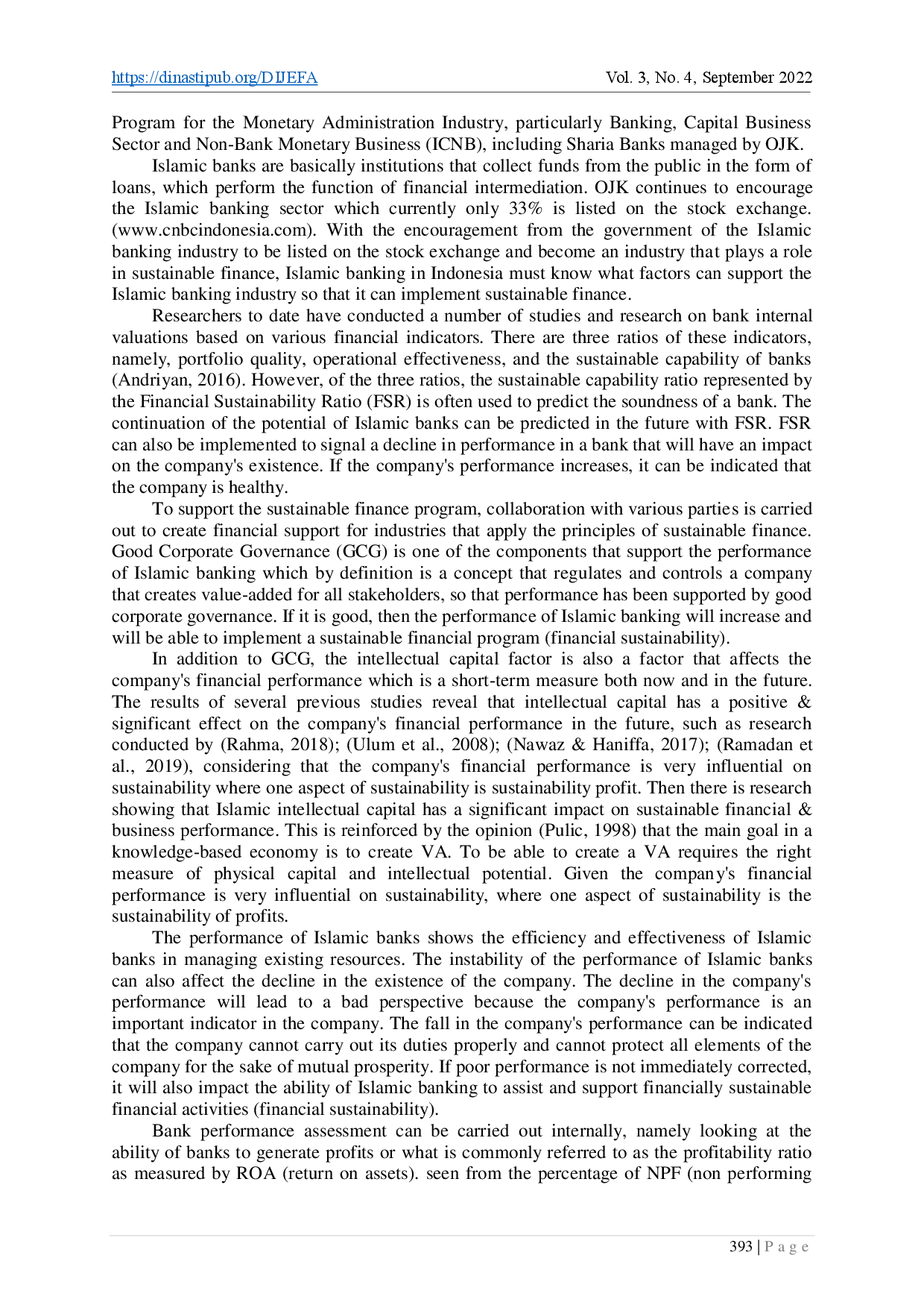 juris Analysis of Corporate Governance Intellectual Capital and Financial Performance Using Conventional Methods and Maqashid Sharia Index MSI on the Implementation of Sustainable Finance in Sharia Bank