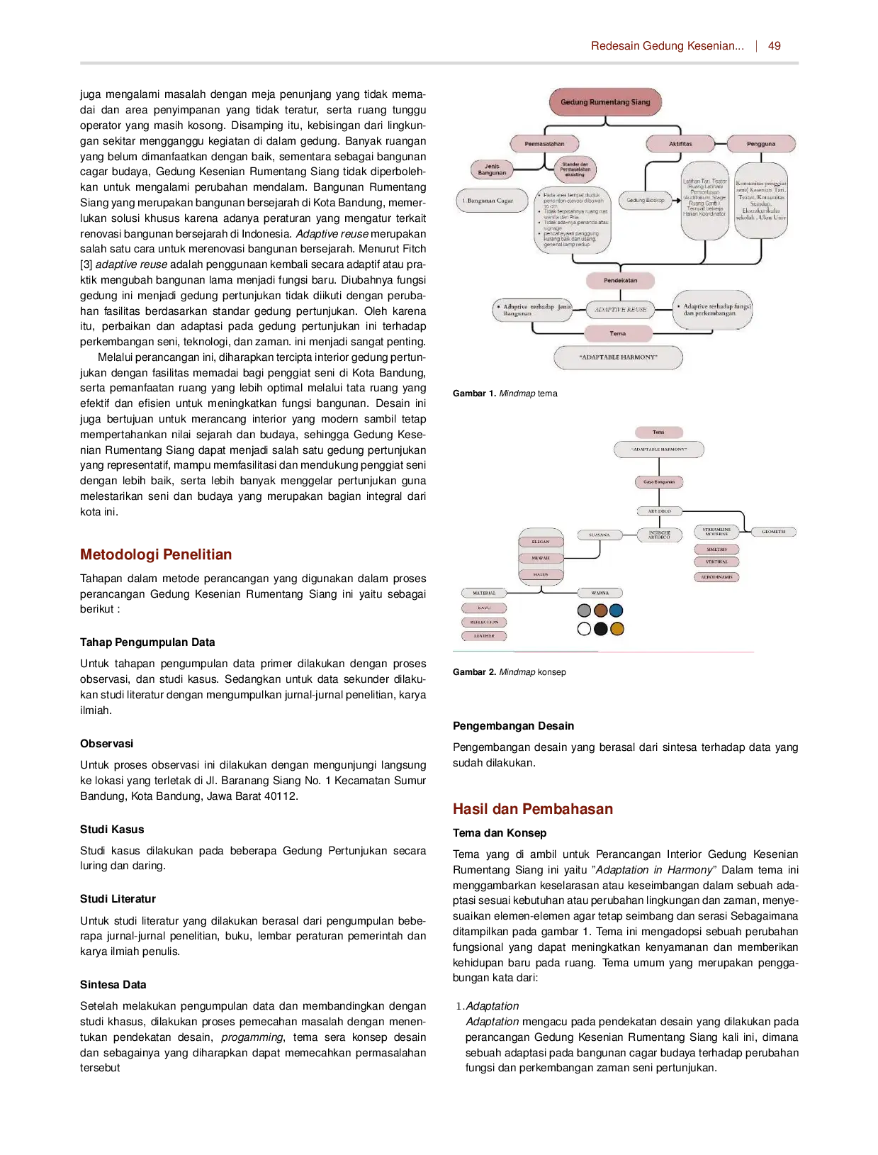 JURIS Redesain Gedung Kesenian Rumentang Siang Bandung dengan Pendekatan Adaptive Reuse