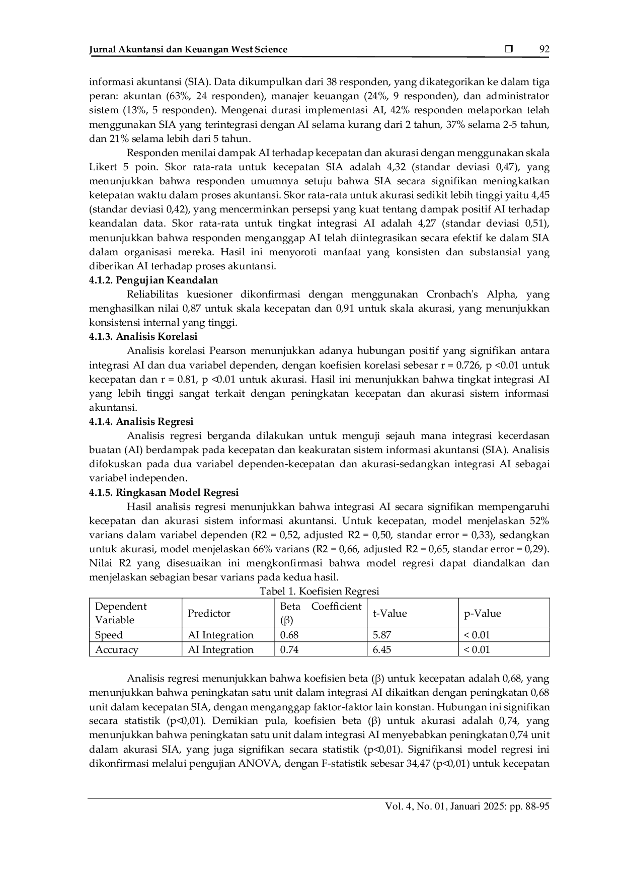 JURIS Pengaruh Artificial Intelligence terhadap Kecepatan dan Akurasi Sistem Informasi Akuntansi