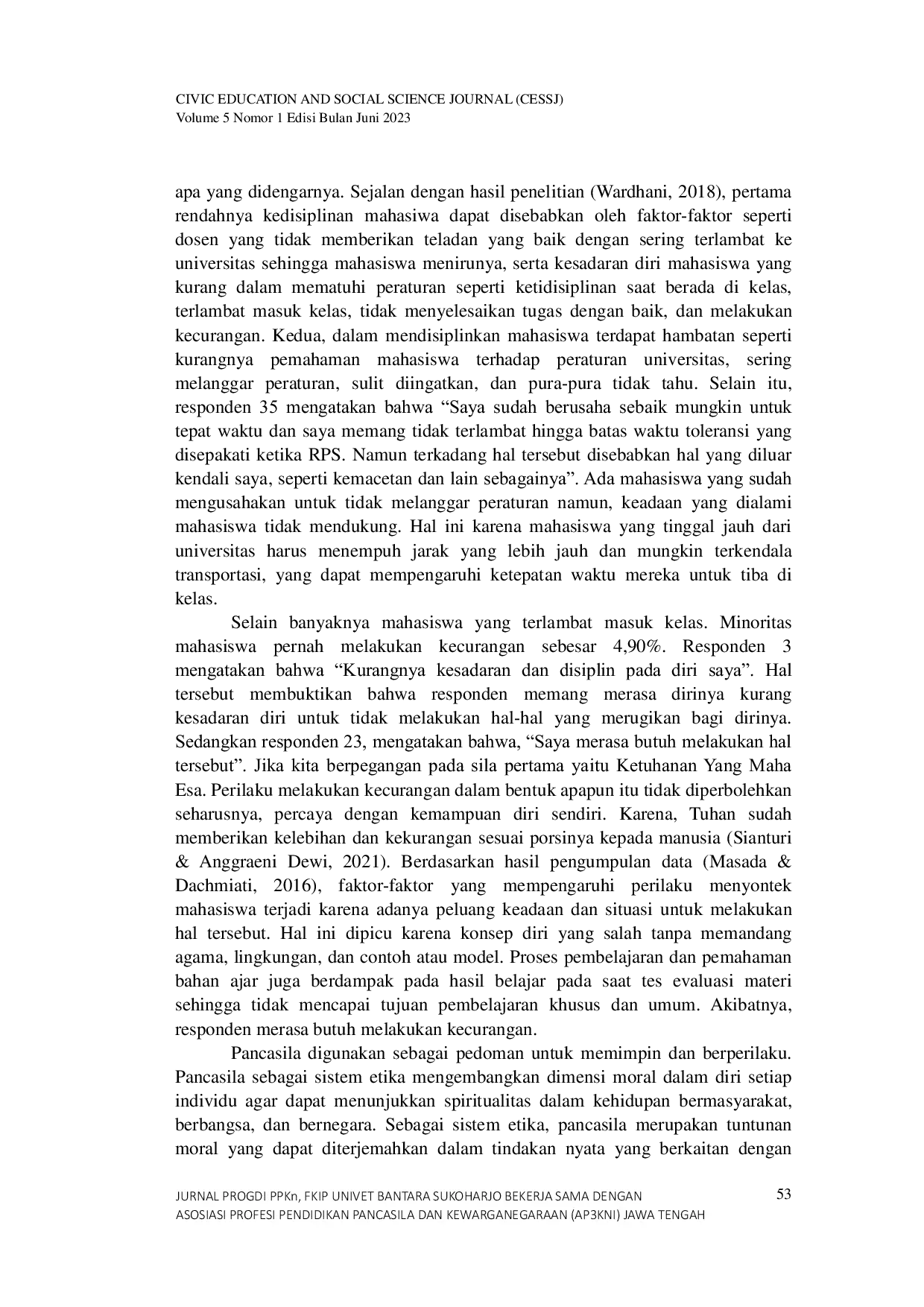 JURIS Peranan Tata Tertib Universitas Dalam Menanamkan Perilaku Disiplin Mahasiswa