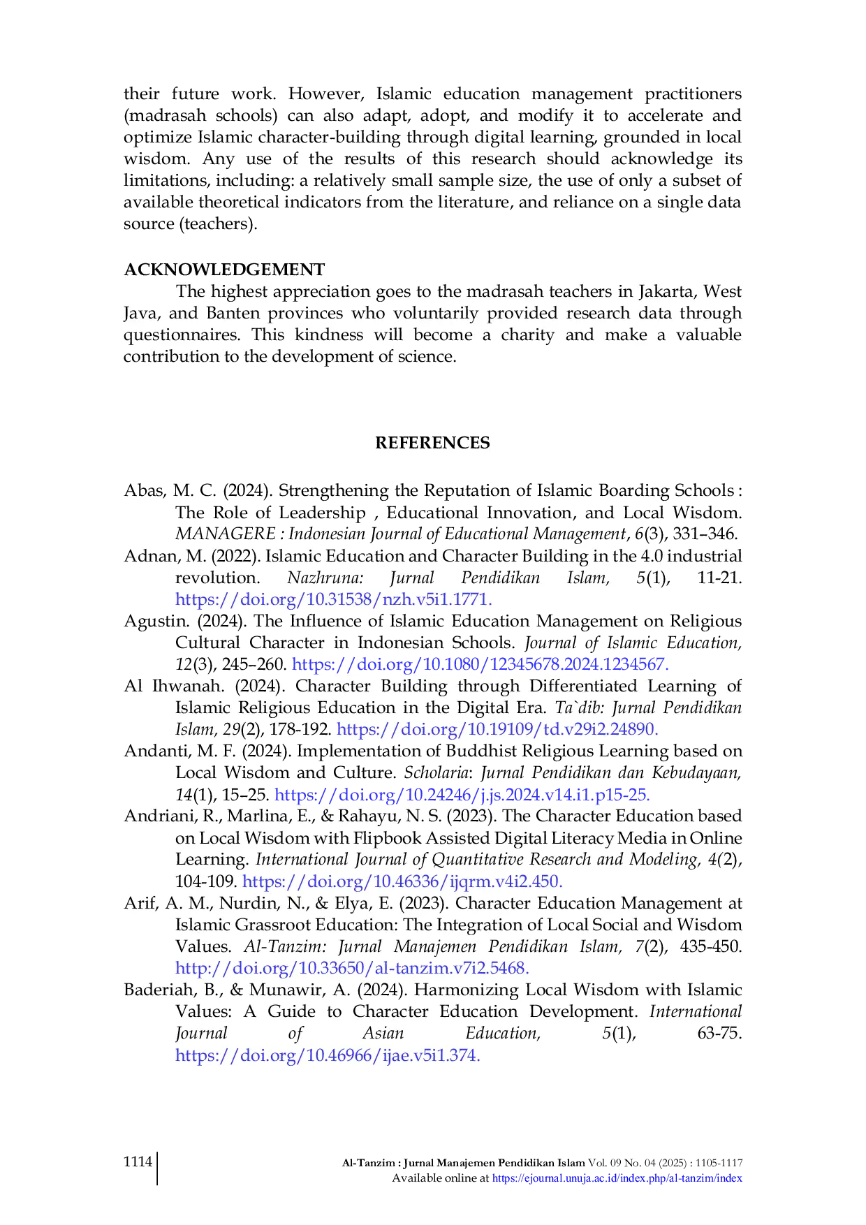 JURIS Empirical History of Local Wisdom in Digital Learning Within Islamic Education Management