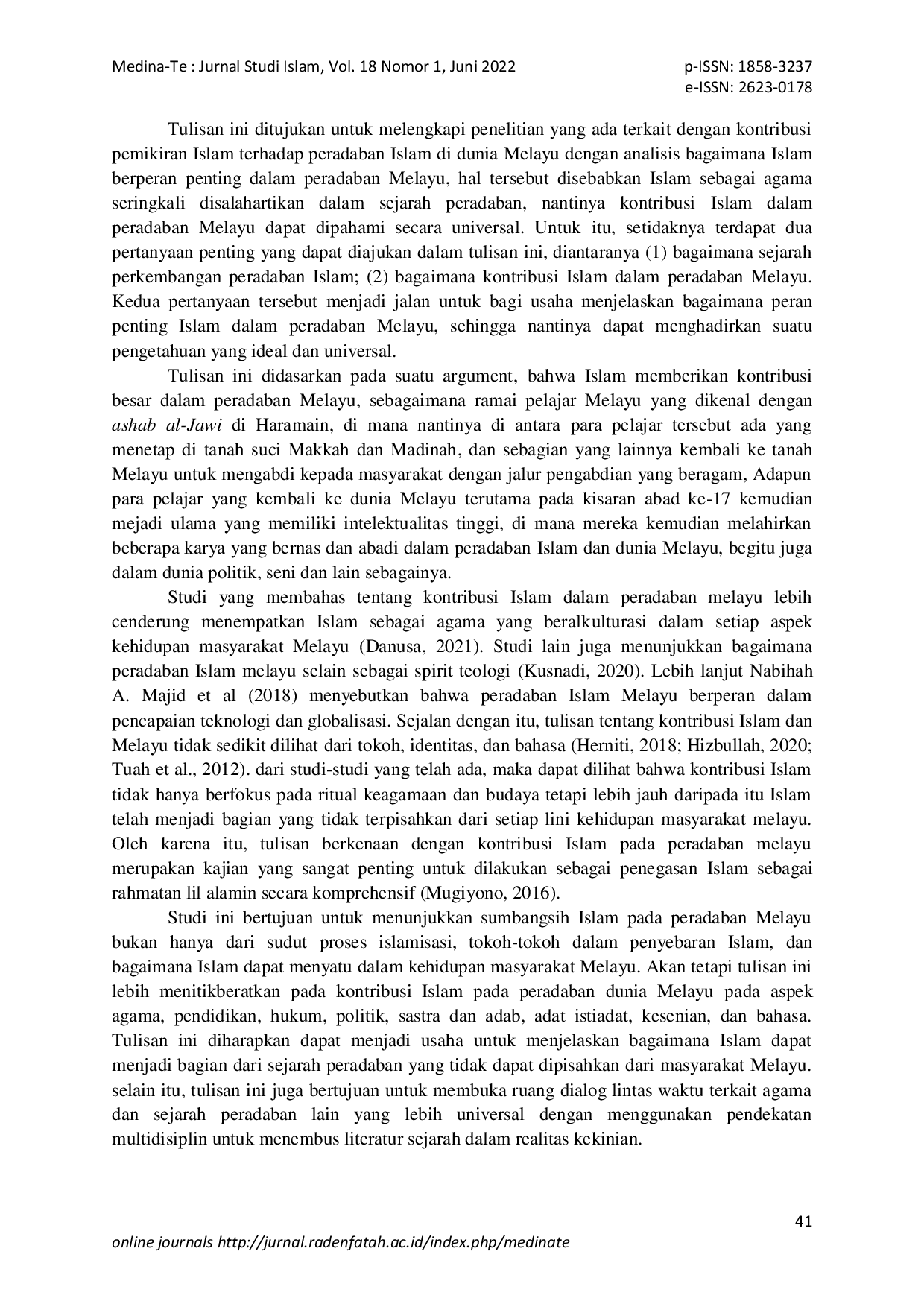 JURIS Kontribusi Pemikiran Islam Dalam Peradaban Melayu