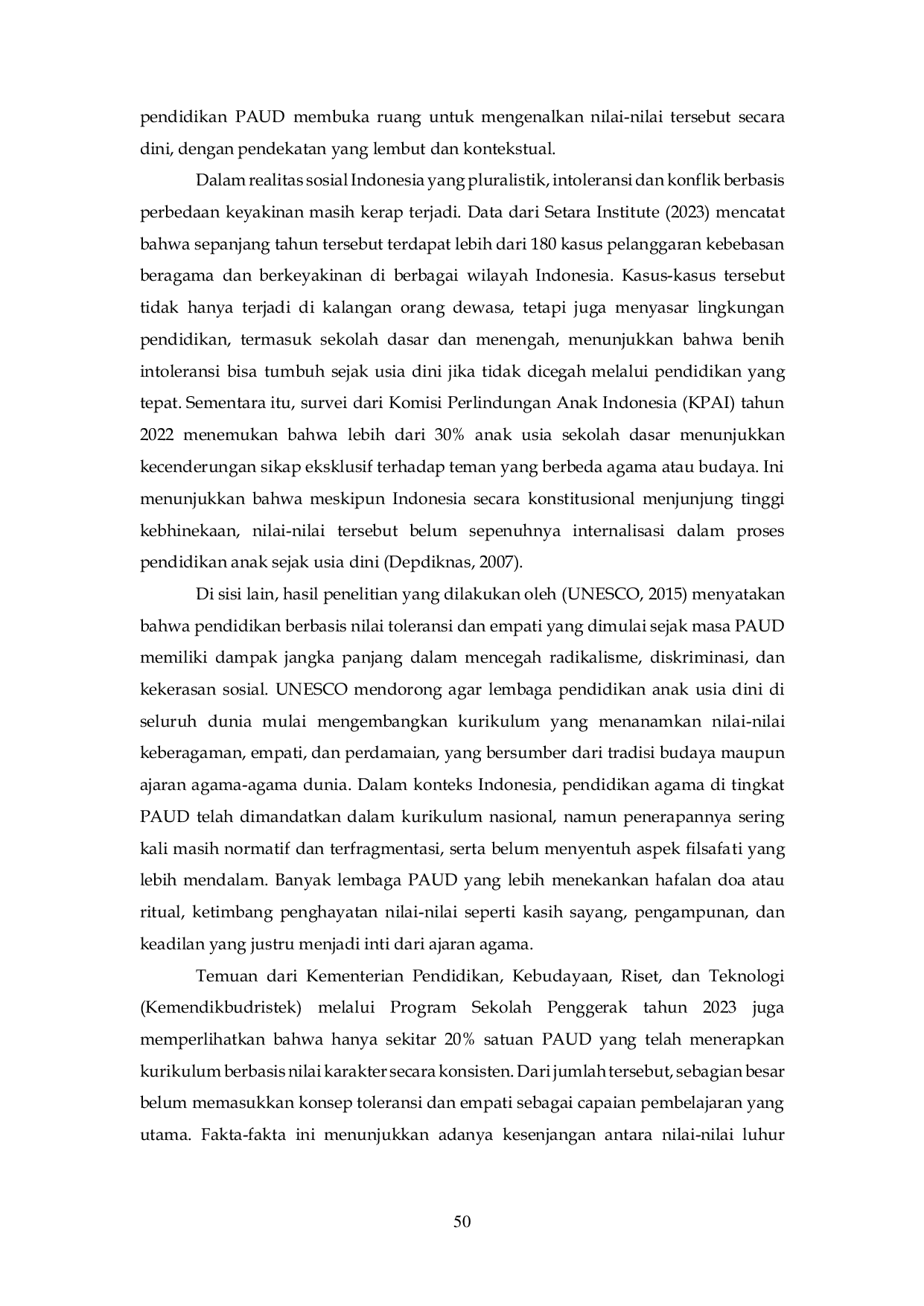 JURIS Integrasi Ajaran Filsafat Agama Dalam Pendidikan Anak Usia Dini Untuk Meningkatkan Toleransi Dan Empati