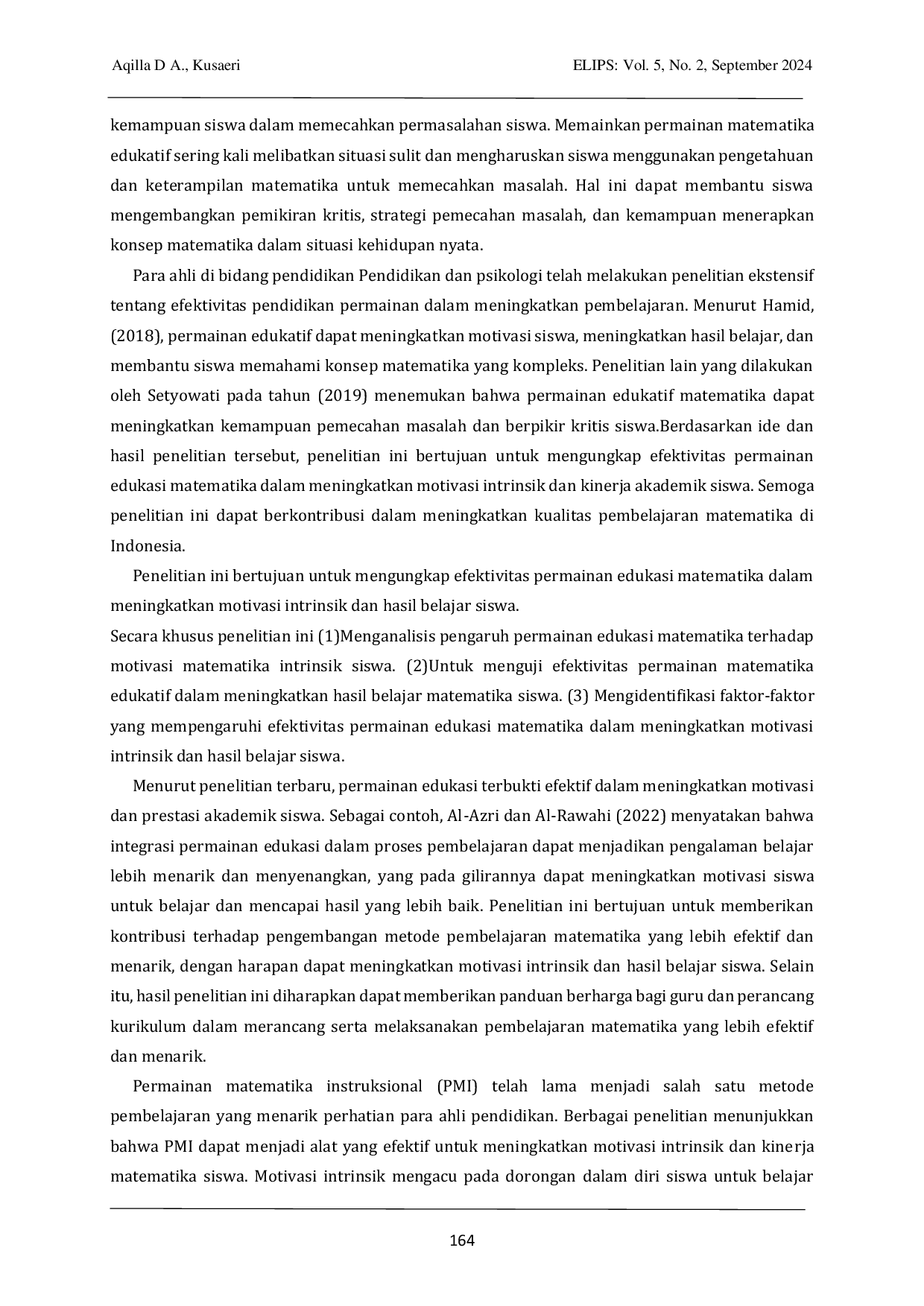 JURIS Mengungkap Efektivitas Permainan Matematika Instruksional Dalam Meningkatkan Motivasi Intrinsik Dan Prestasi Belajar Siswa