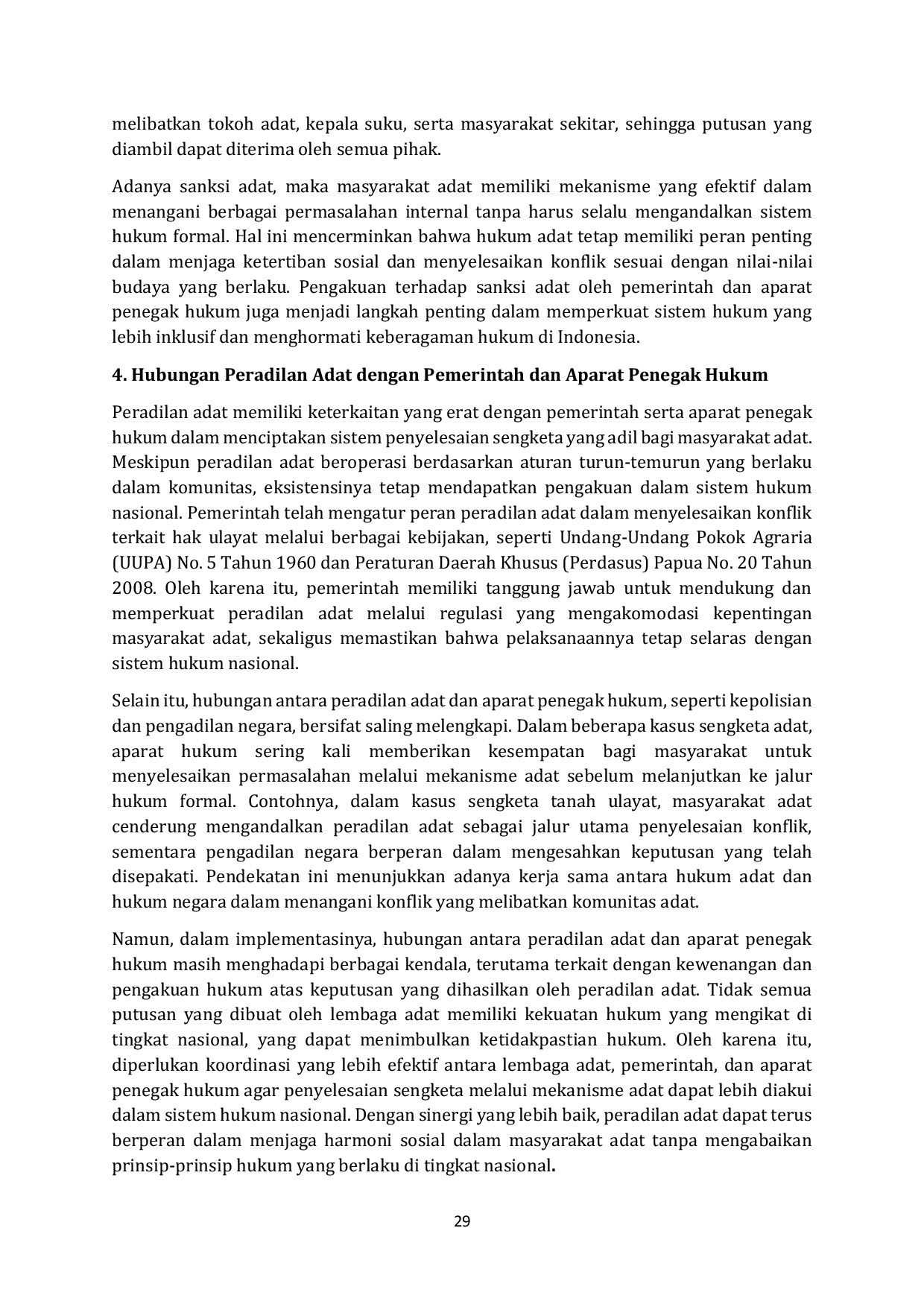 JURIS Kewenangan Peradilan Adat di Papua Dalam Menyelsaikan Sengketa Tanah Adat Suku Wate