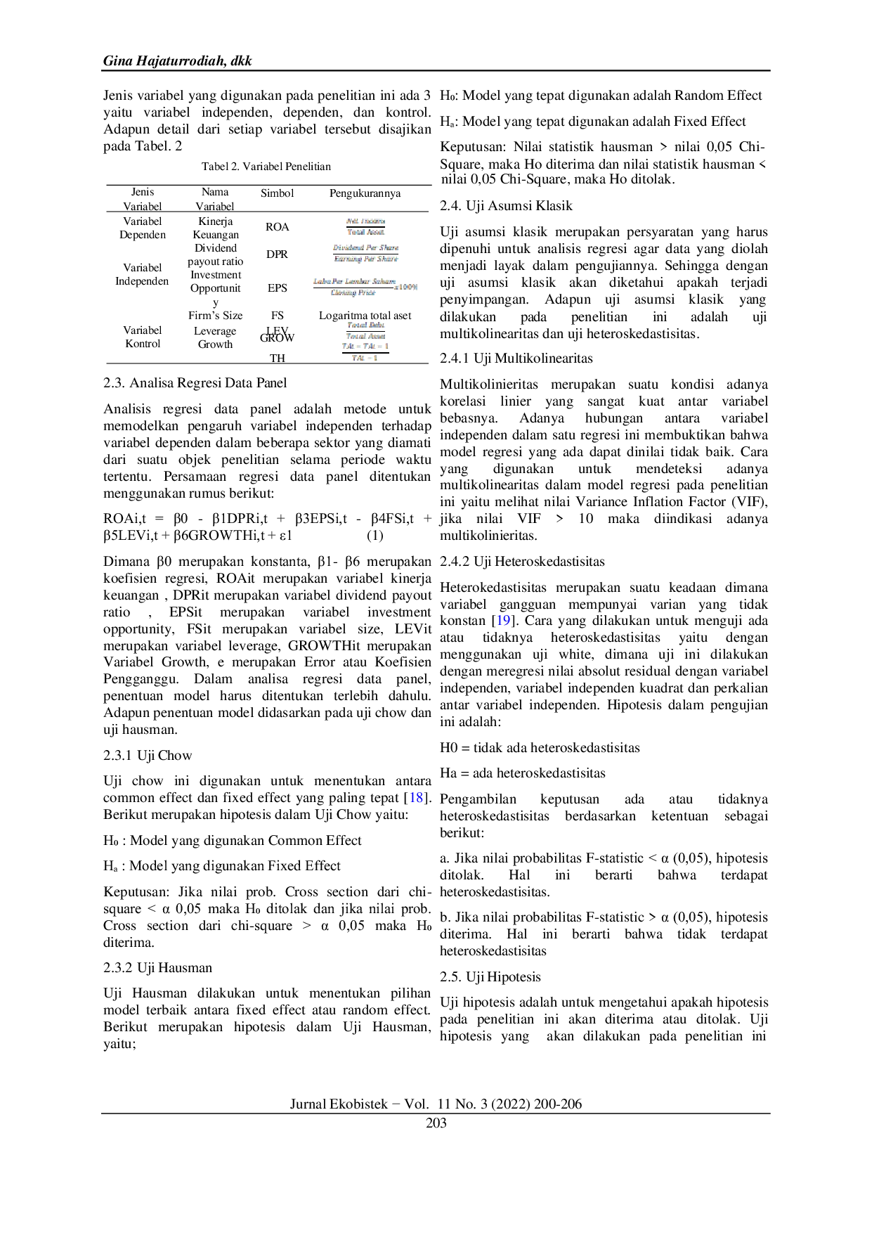 JURIS Pembayaran Dividen dan Investment Opportunity terhadap Kinerja Keuangan
