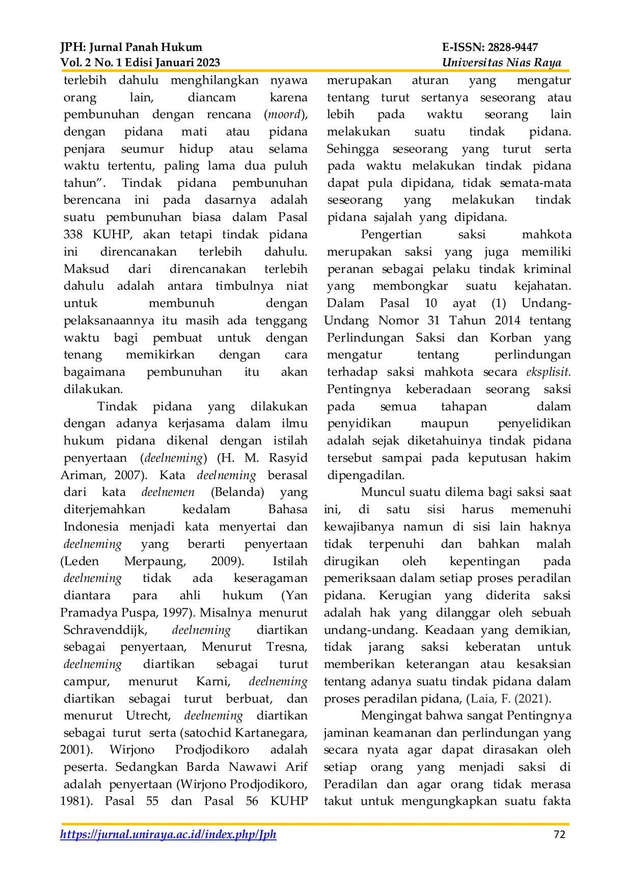 JURIS PERTIMBANGAN iHAKIM iPADA iPENERAPAN iSAKSI iMAHKOTA TERHADAP iTINDAK iPIDANA iPEMBUNUHAN iBERENCANA i DENGAN iPENYERTAAN i i Studi iPutusan iNomor i717 Pid B 2015 PN Tjk